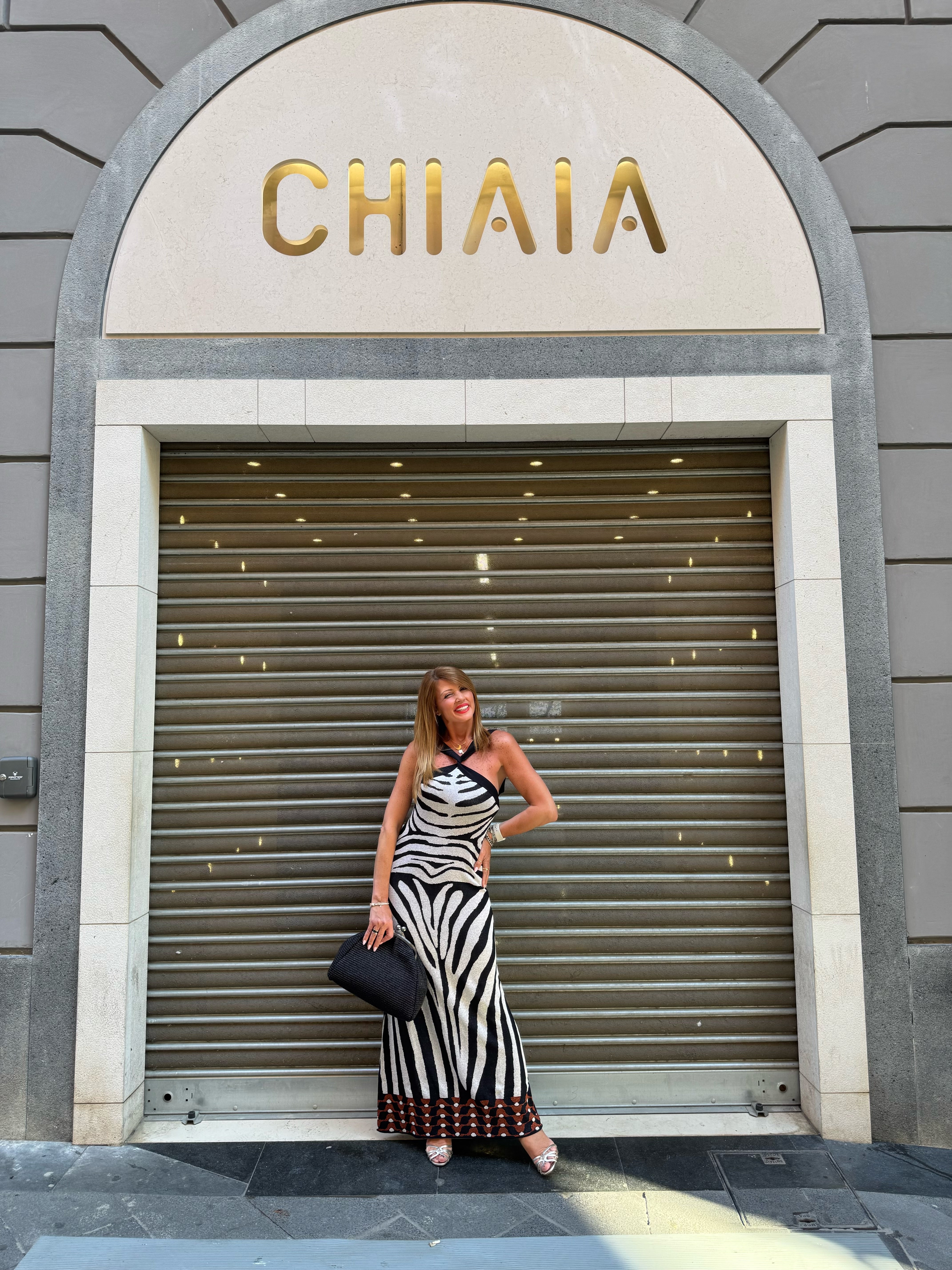 Abito in maglia lurex “Zebra Luxe” Icona