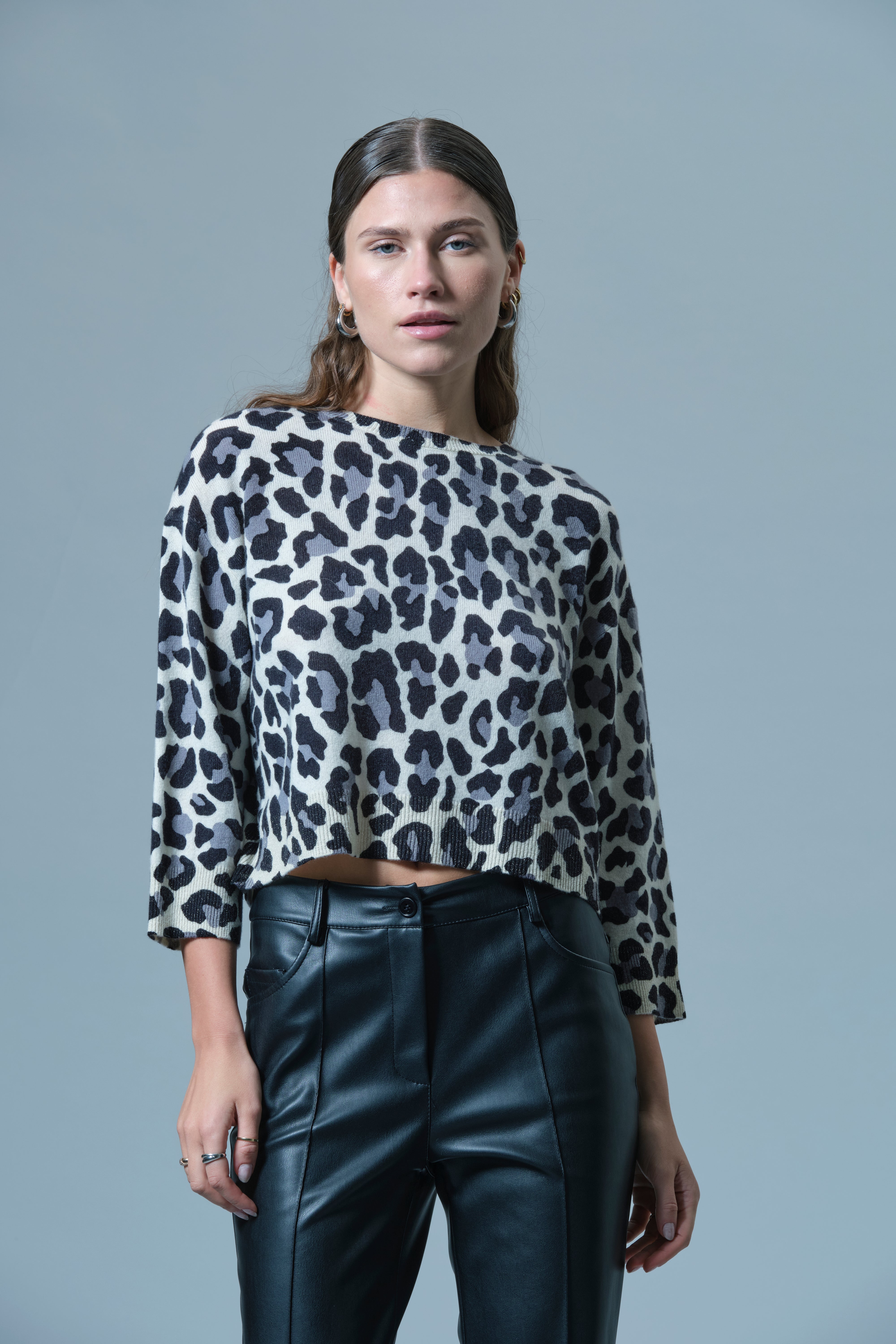 Maglia Leopardata in Maglia Jacquard Icona