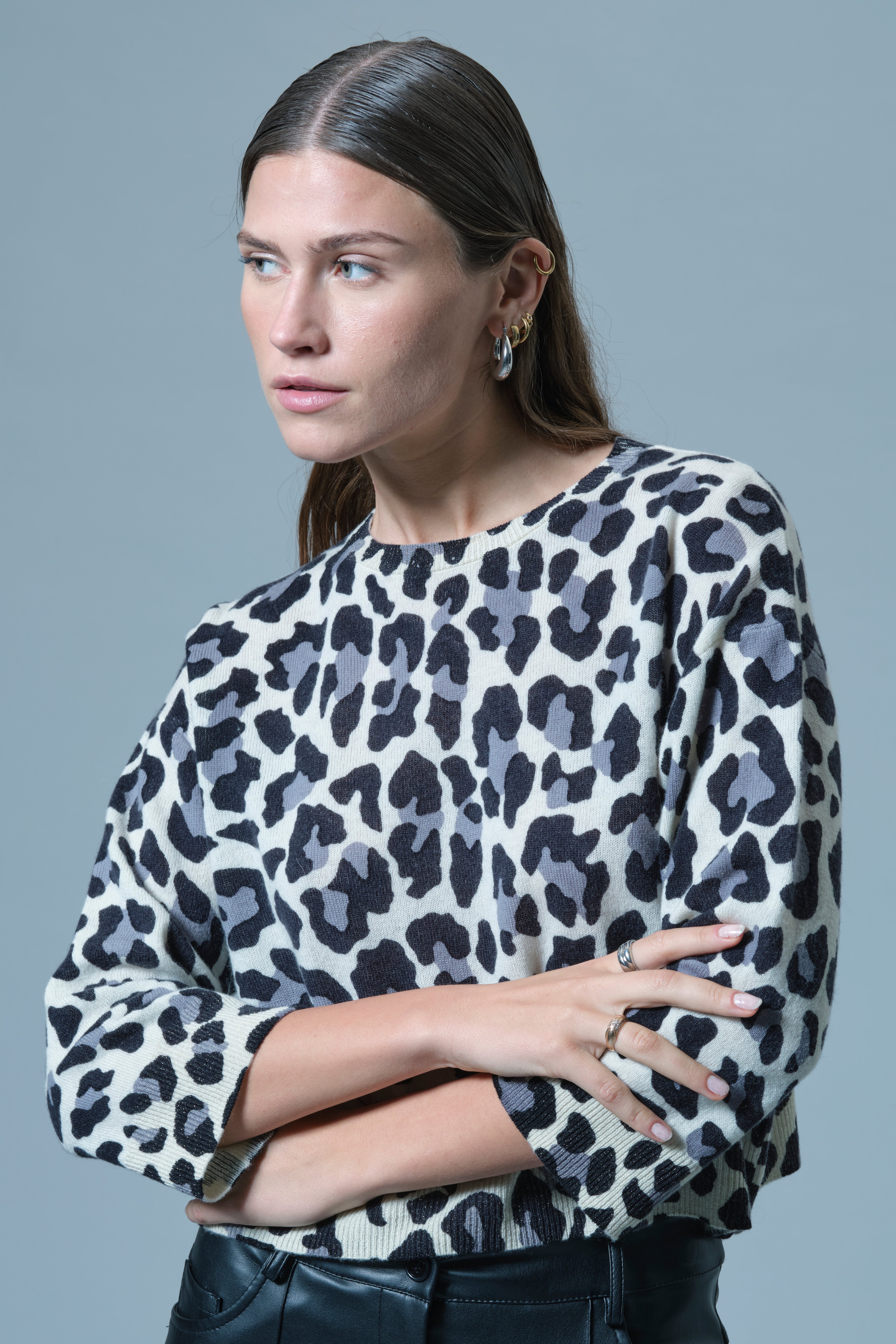 Maglia Leopardata in Maglia Jacquard Icona