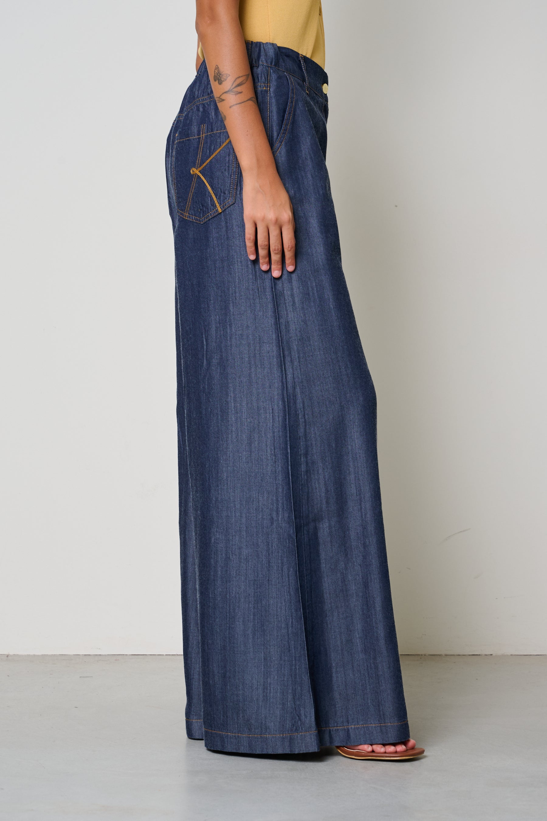 Jeans wide leg Kaos Denim