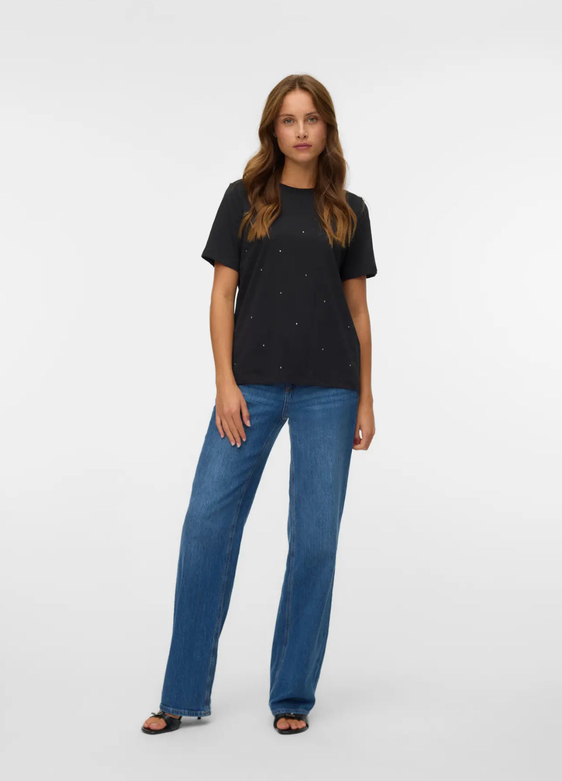 T-shirt con strass Vero Moda