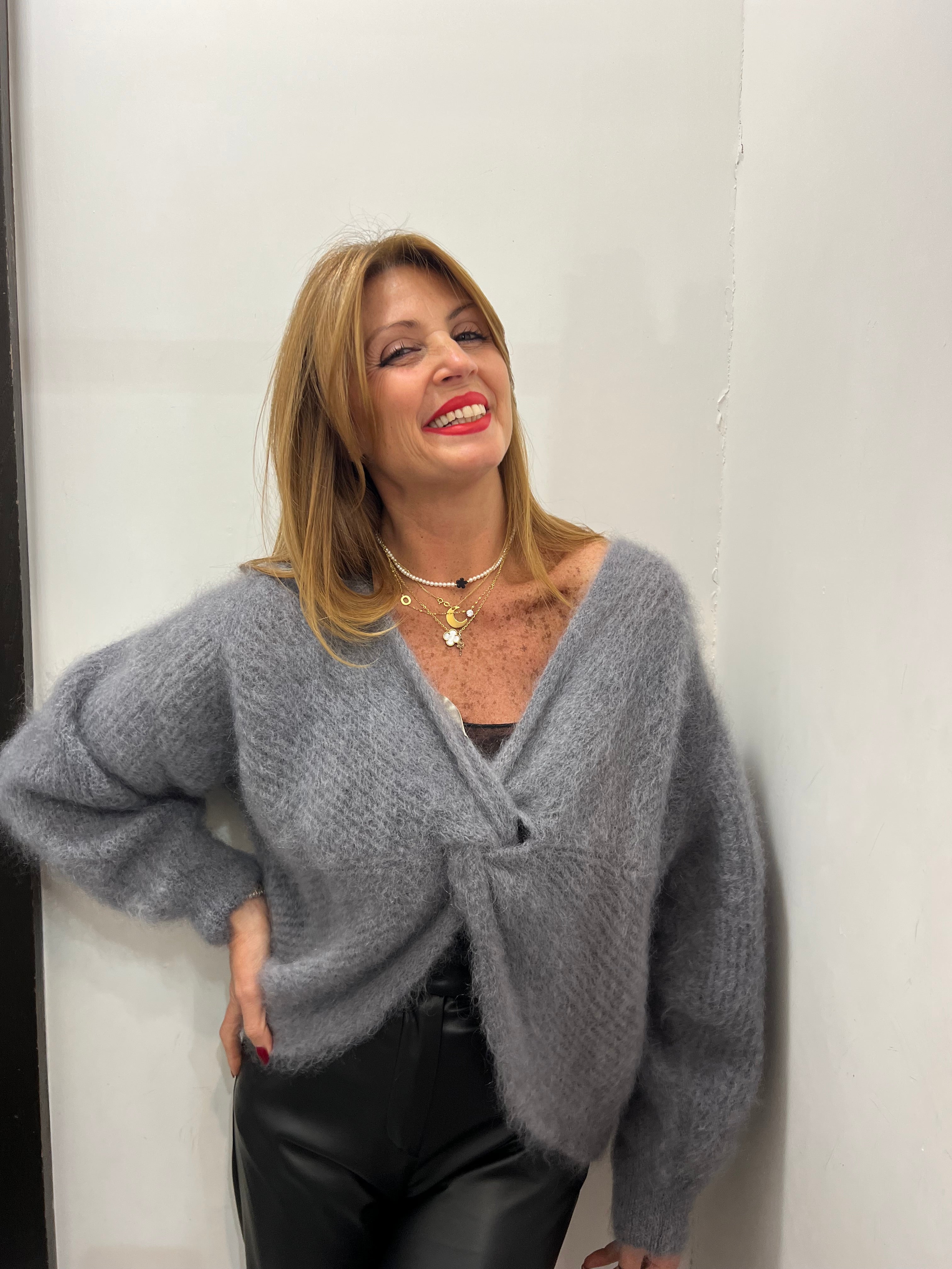 Maglia reversibile con incrocio Emisphere