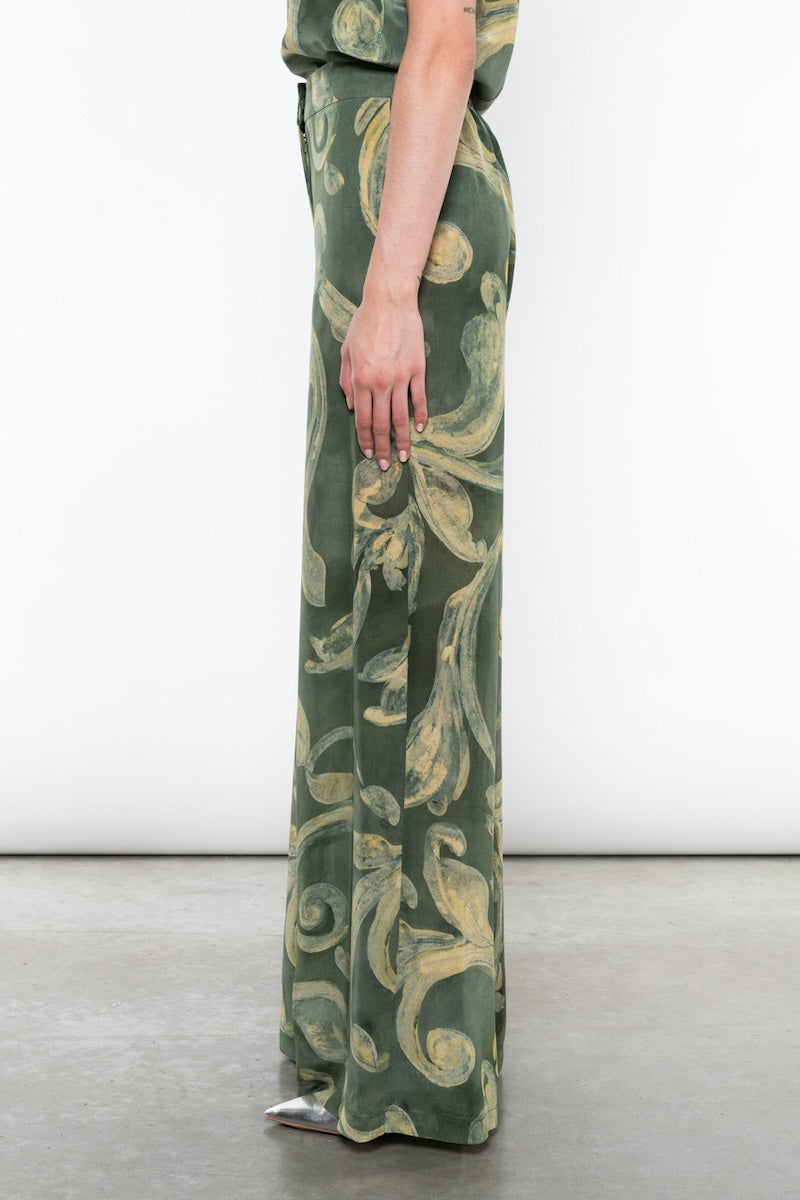 Pantalone stampato con elastico sul retro Kaos Donna