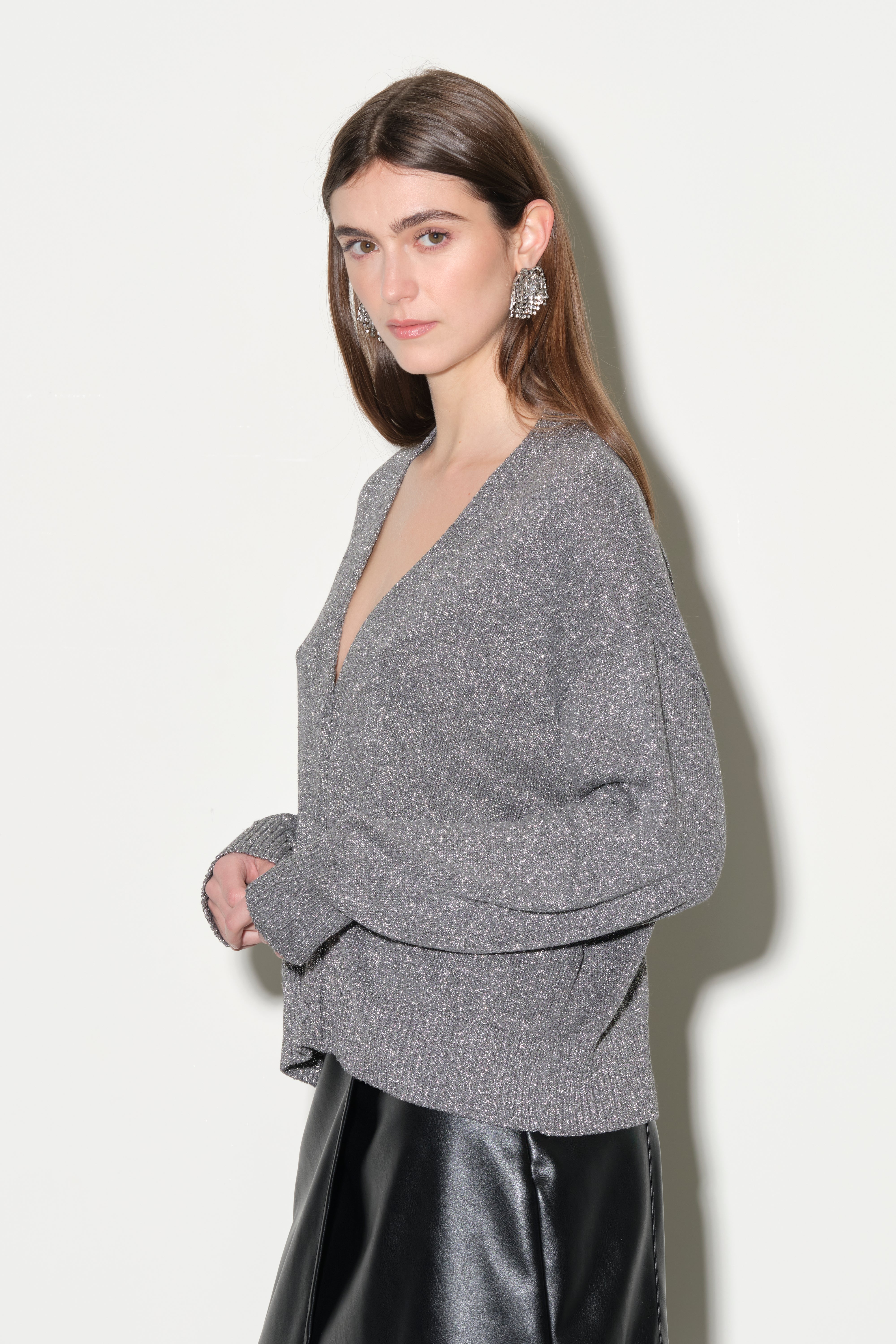 Cardigan scollo a V Kaos Donna