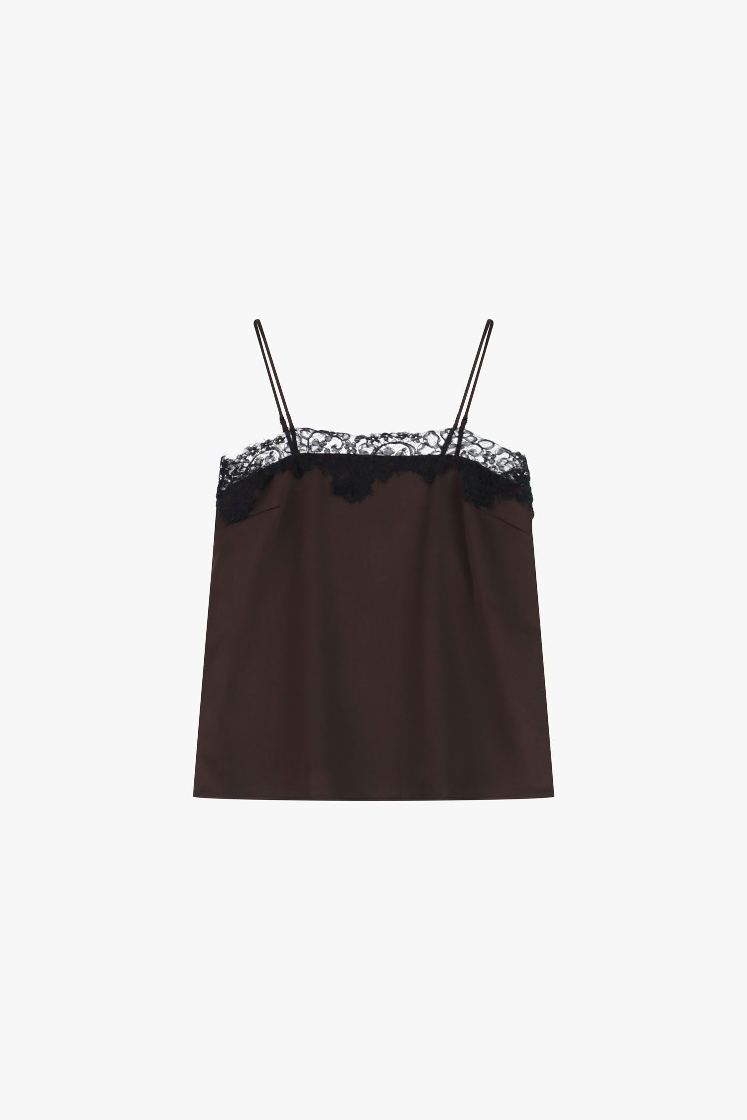 Top con spalline sottili e bordo in pizzo Imperial