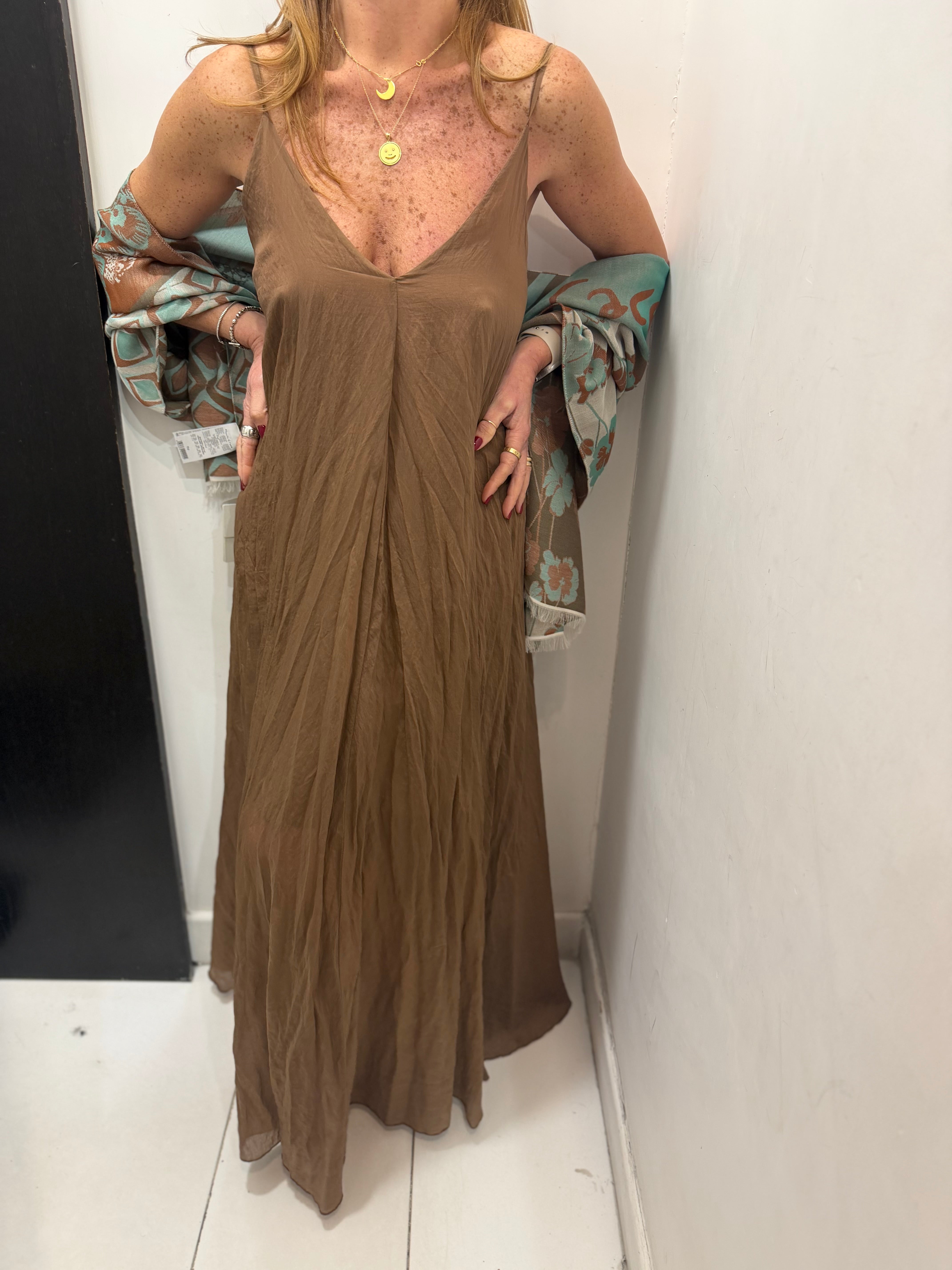 Abito lungo bretelle Manila Grace