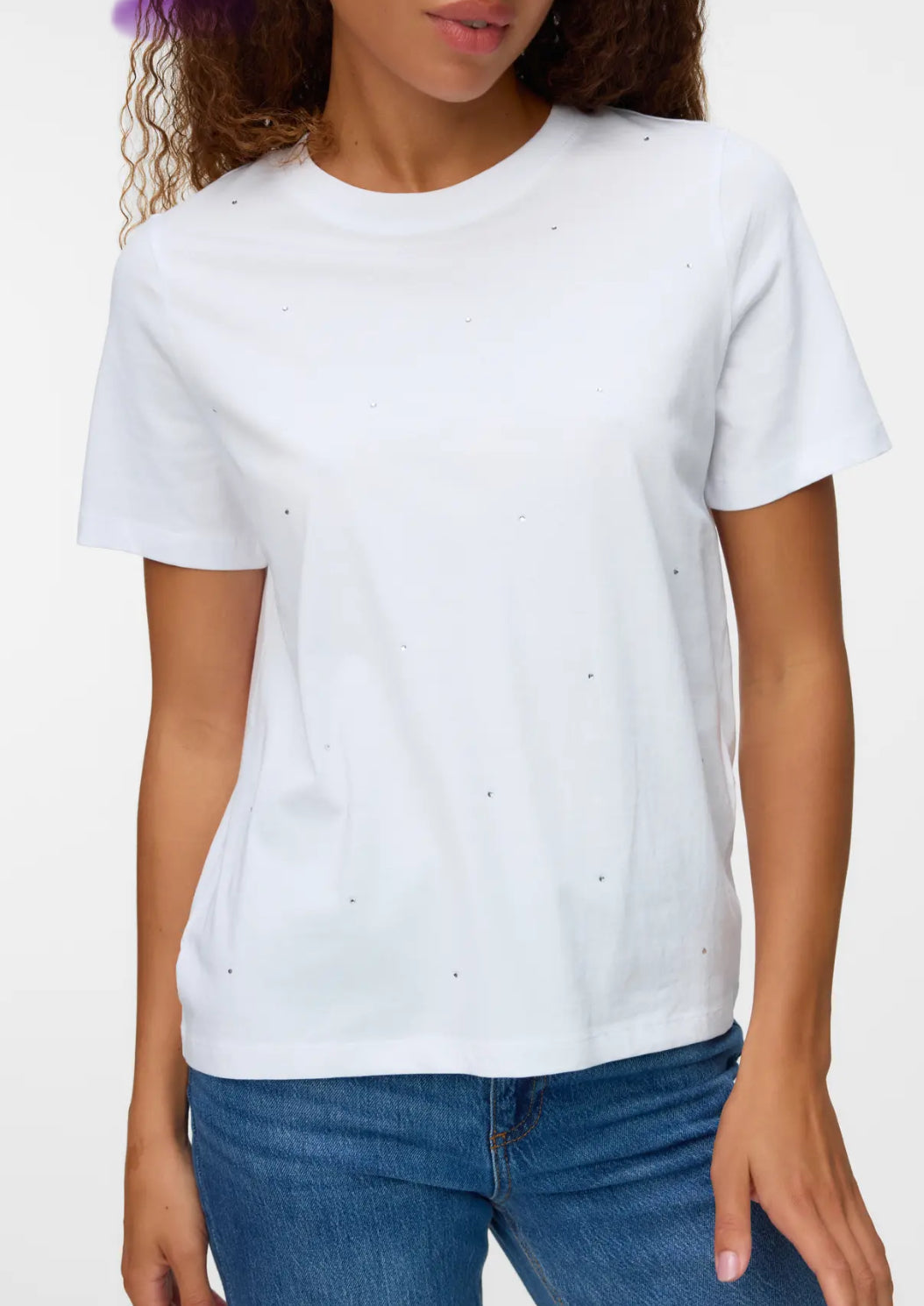 T-shirt con strass Vero Moda