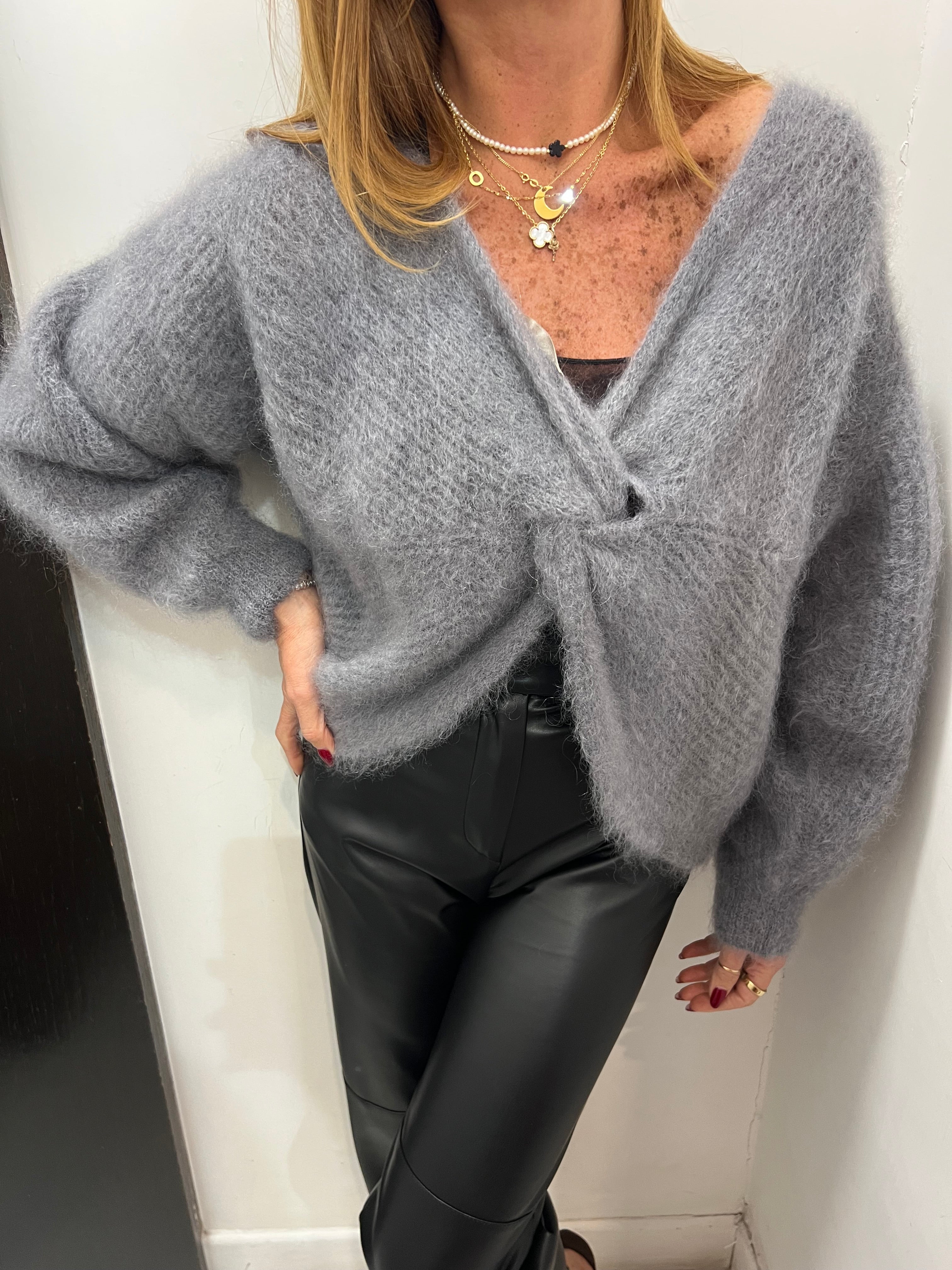 Maglia reversibile con incrocio Emisphere