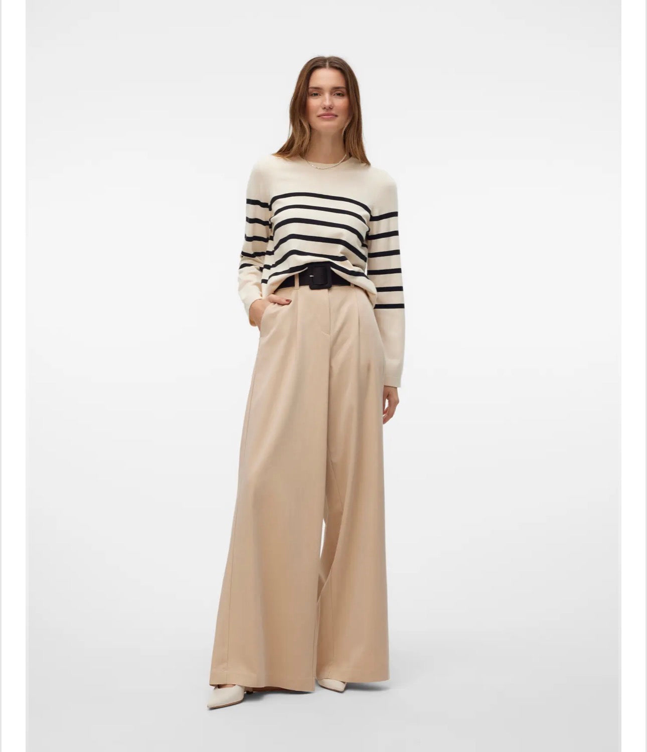 Maglia a righe girocollo Vero Moda