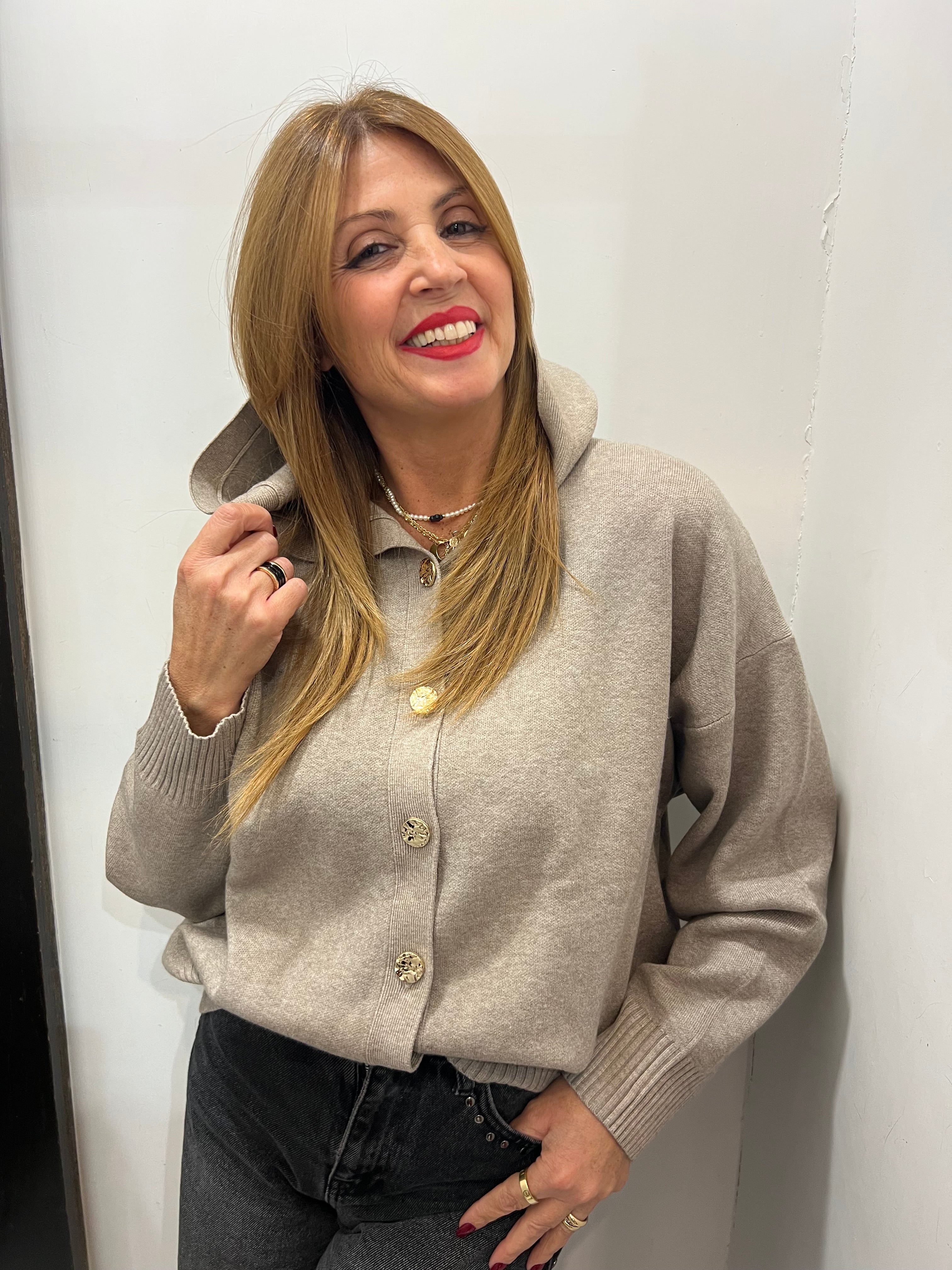 Cardigan soft hoodie Emisphere