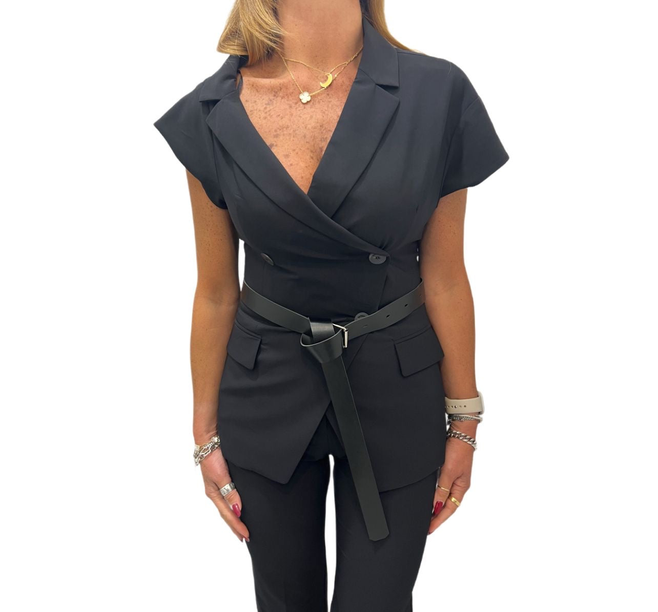Tailleur con giacca scollata Imperial