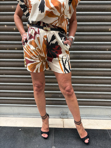 Short stampa tropicale Please