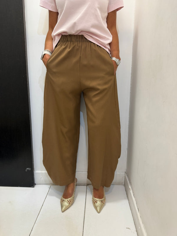 Pantalone palazzo con elastico Emisphere