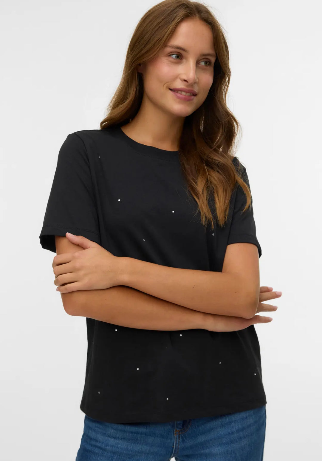 T-shirt con strass Vero Moda