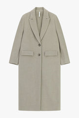 Cappotto lungo monopetto con tasche a patta Imperial