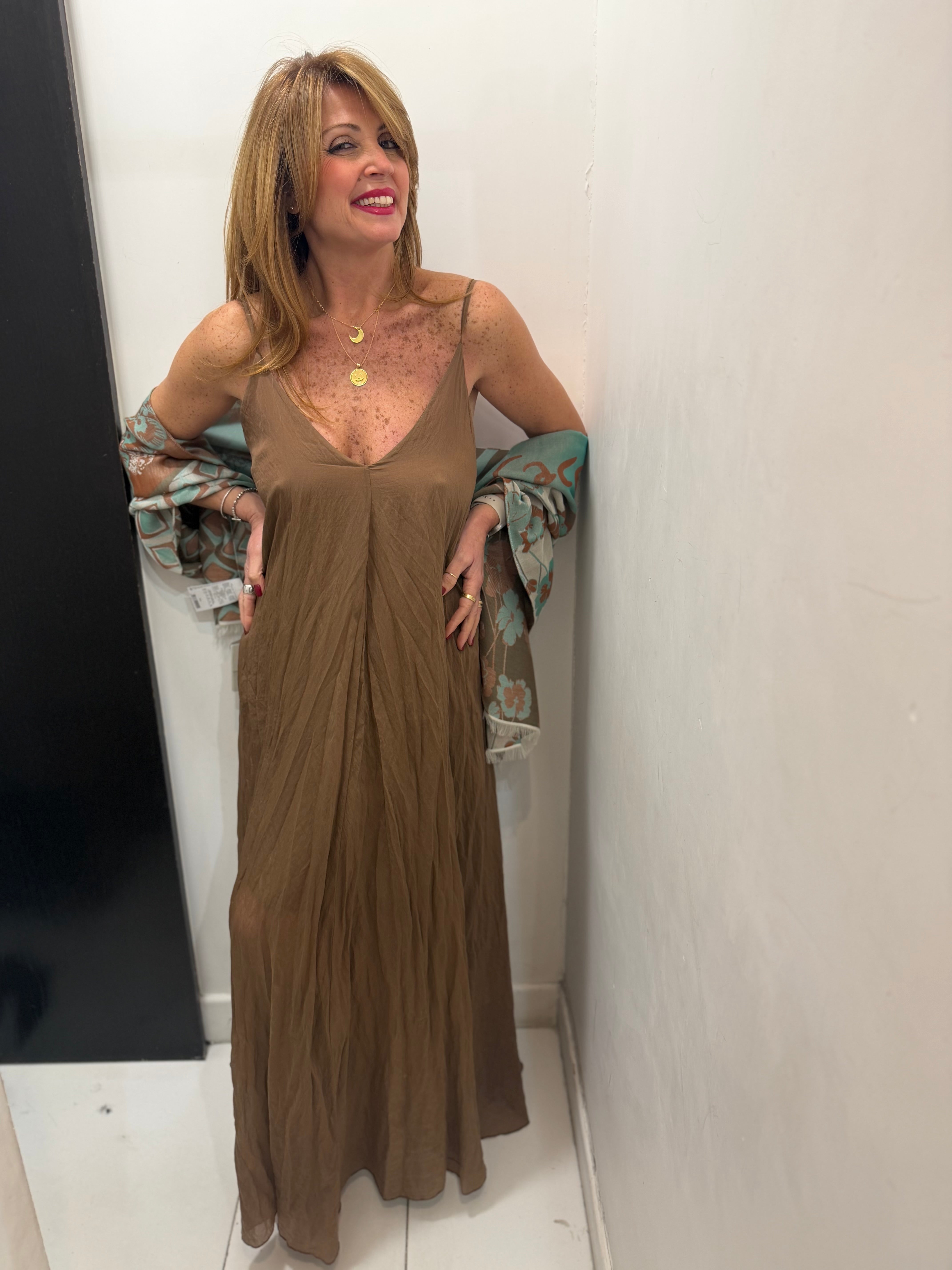 Abito lungo bretelle Manila Grace