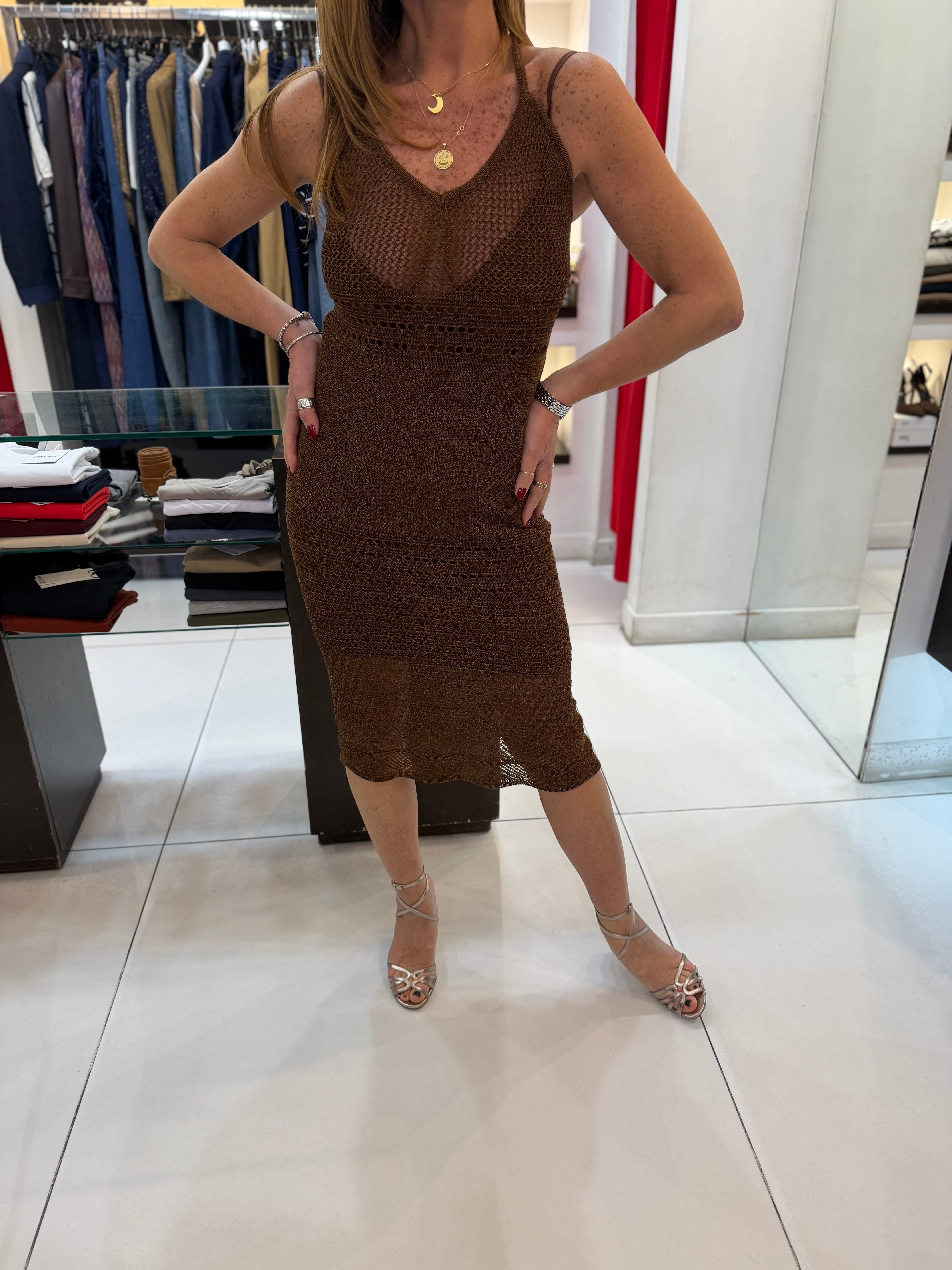 Abito lungo in crochet Manila Grace