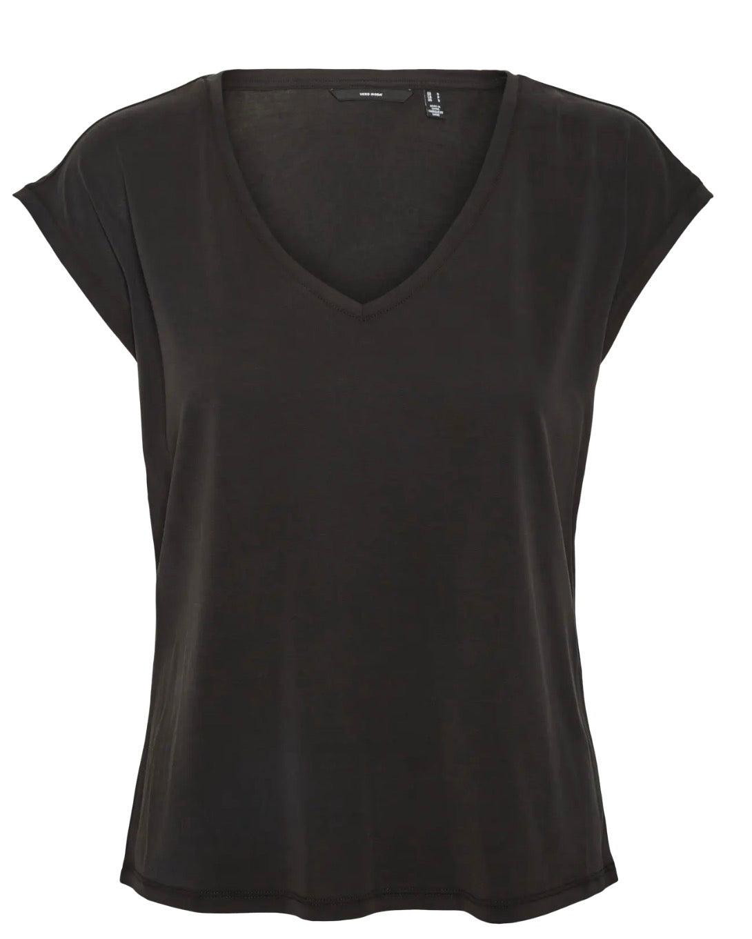 T-shirt scollo a V in modal Vero Moda