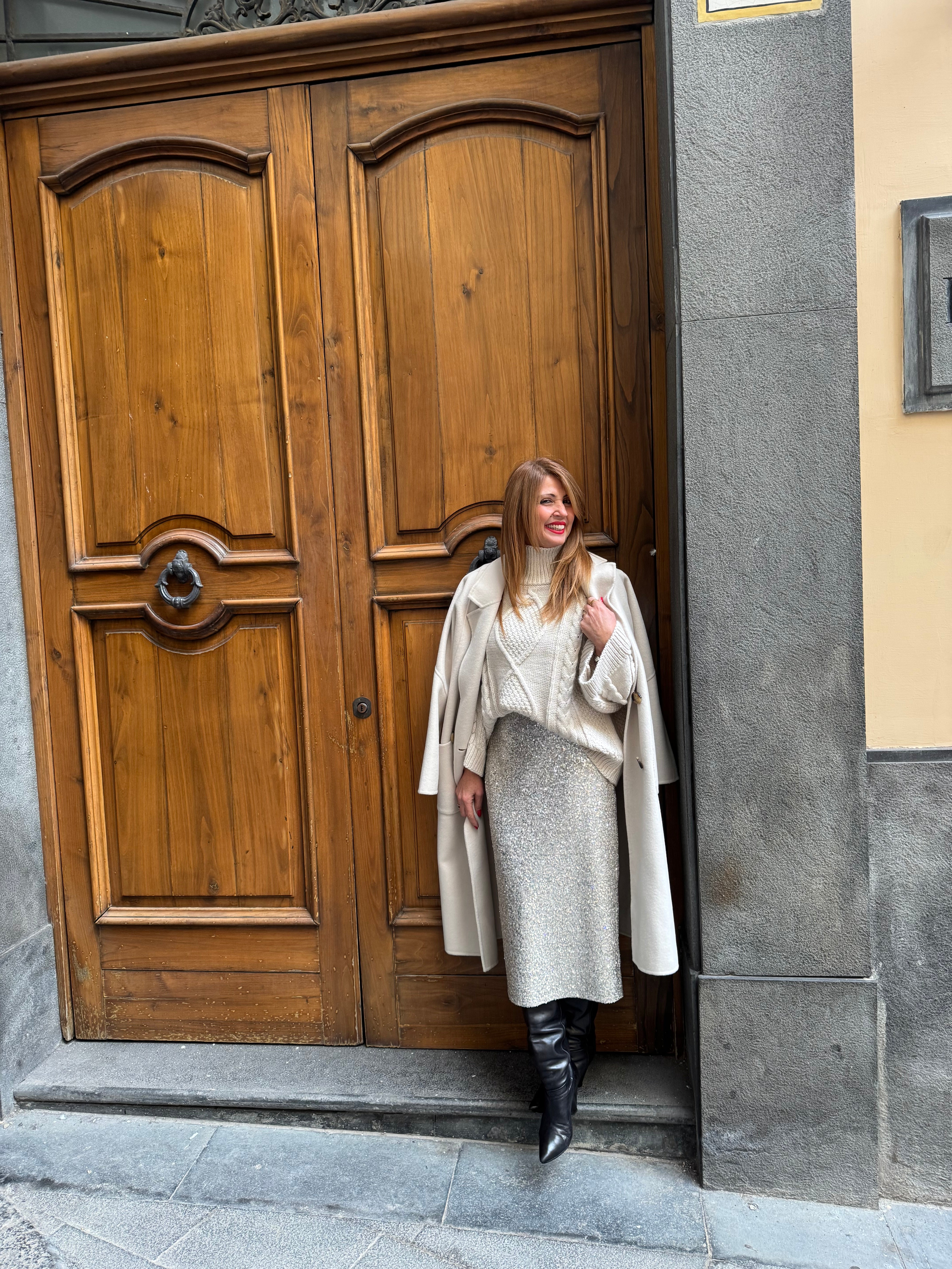 Gonna midi in paillettes Imperial