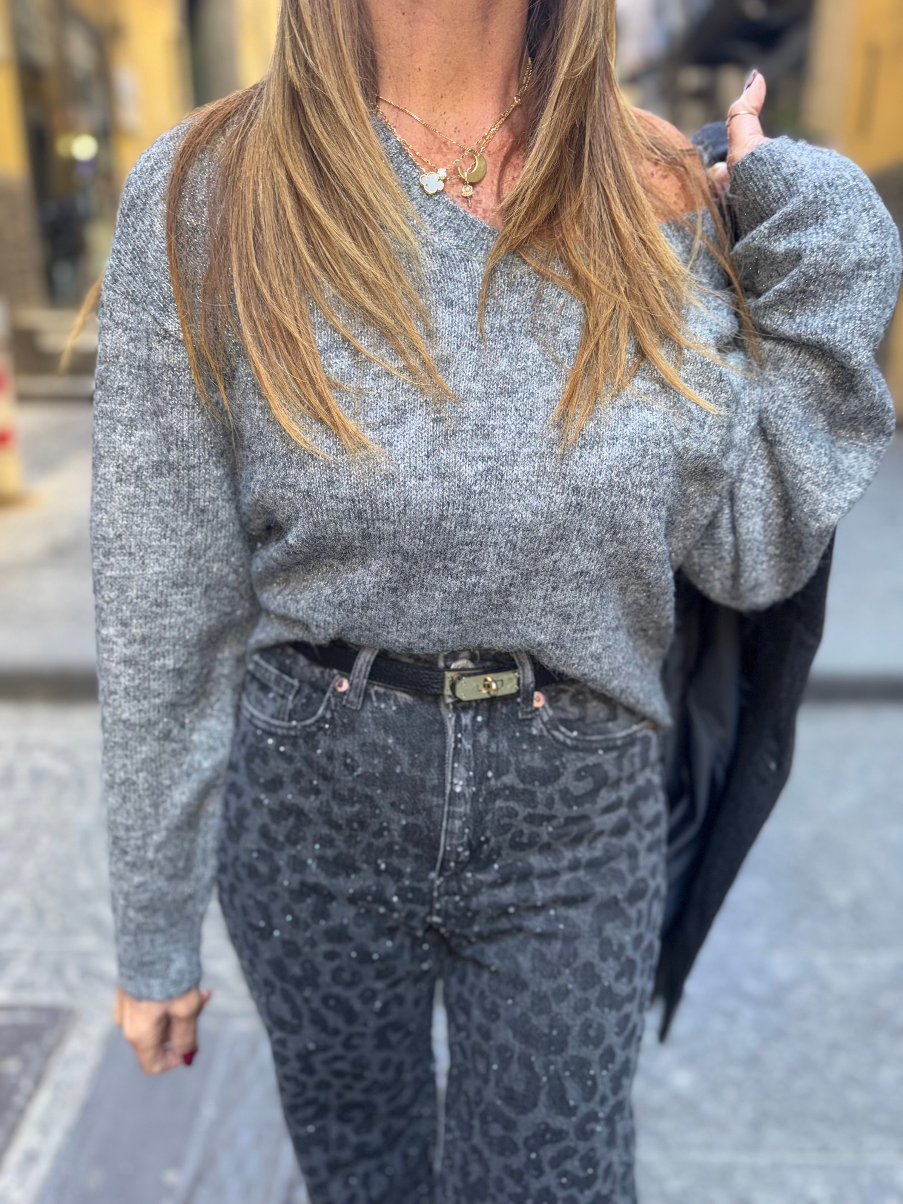 Maglia scollo a V reversibile Vero Moda