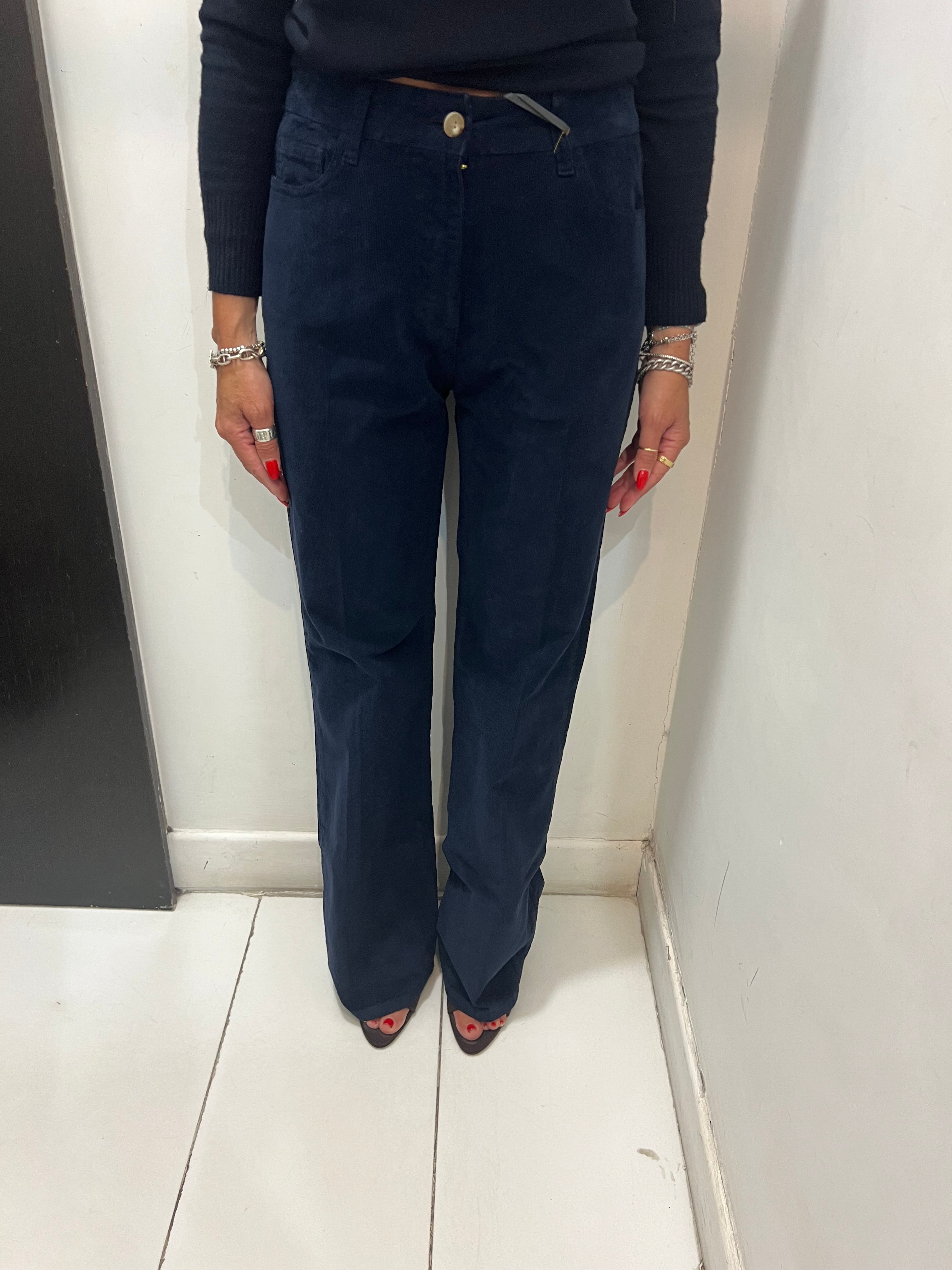 Pantalone Ortensia velluto Emisphere
