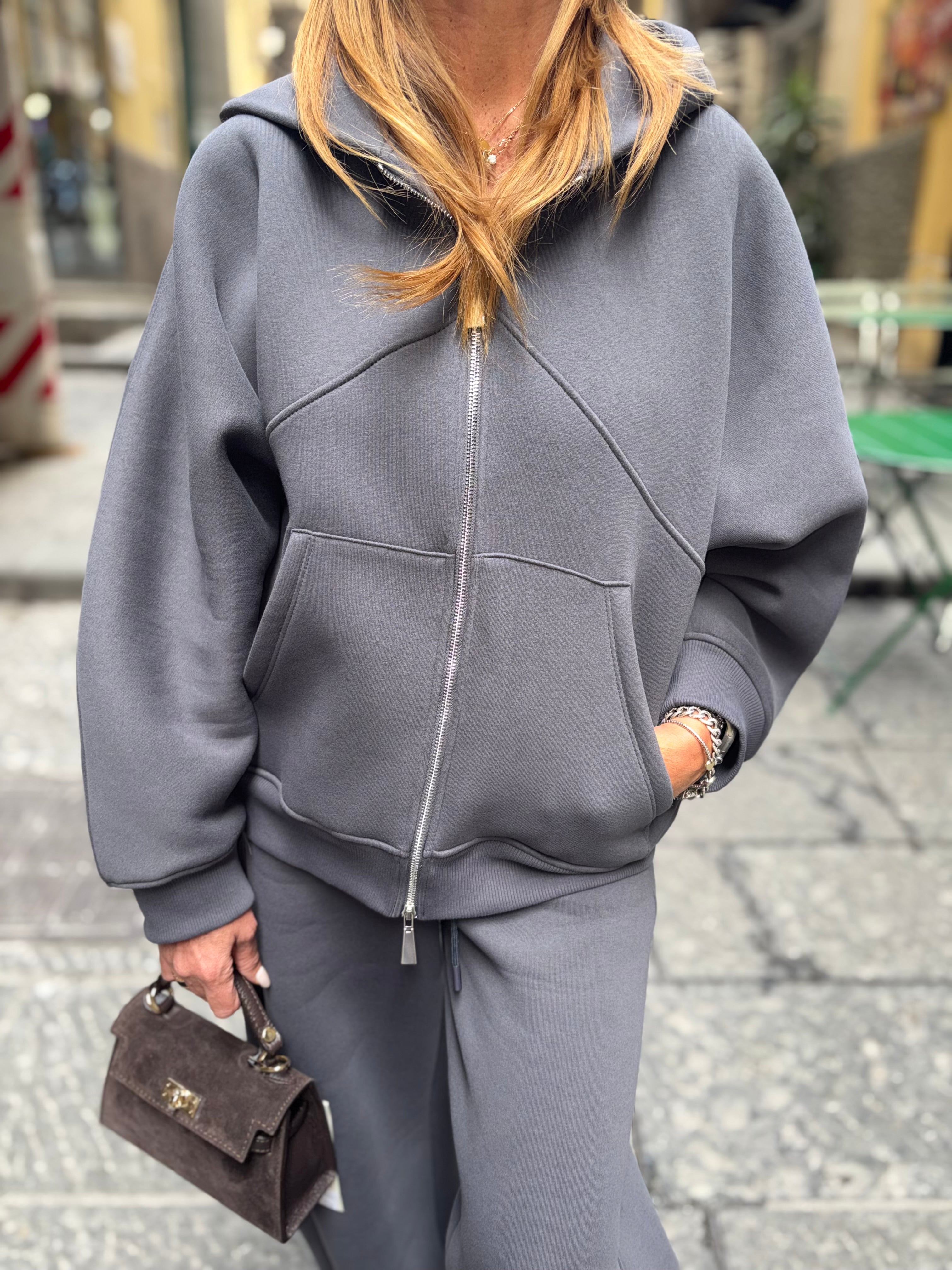 Felpa con zip Imperial