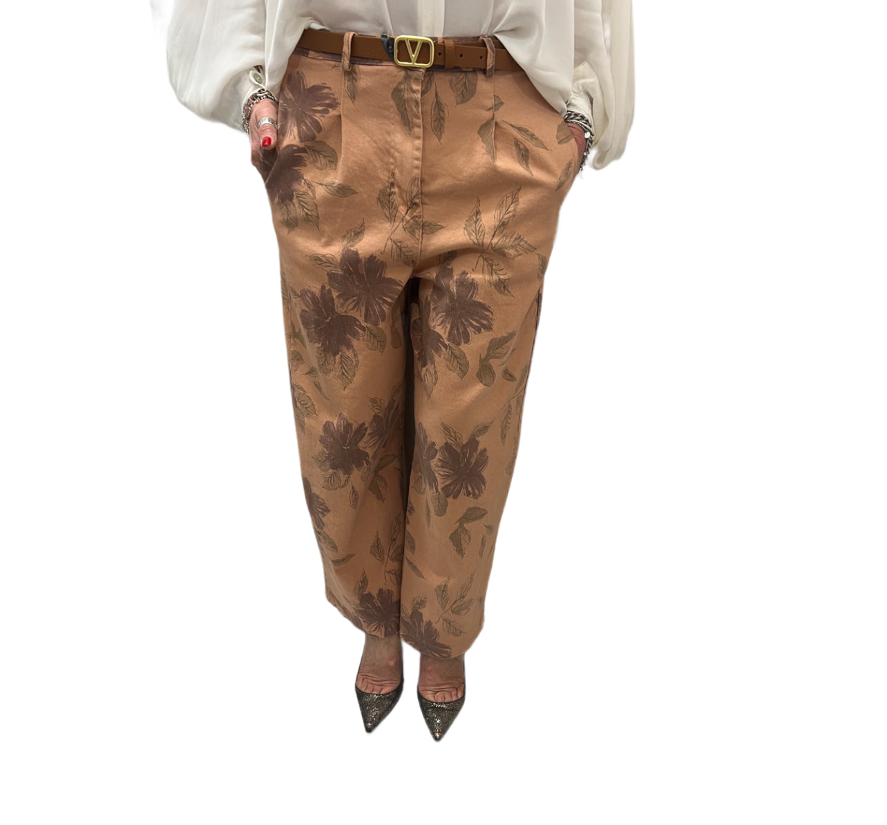 Pantalone stampa botanica Emisphere