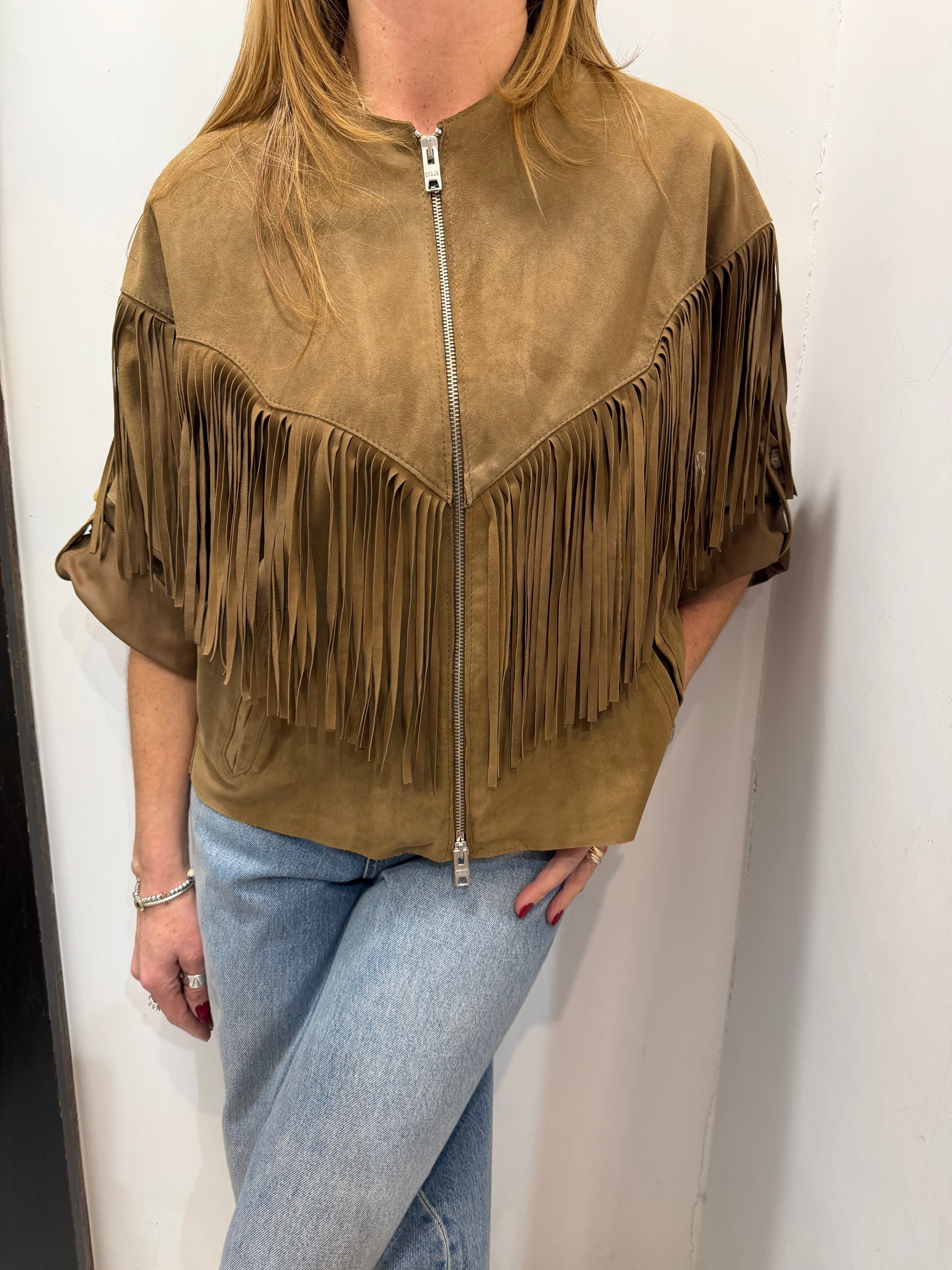 Giubbotto con frange Emisphere