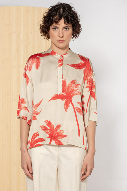 Blusa fantasia botanical con palme Icona