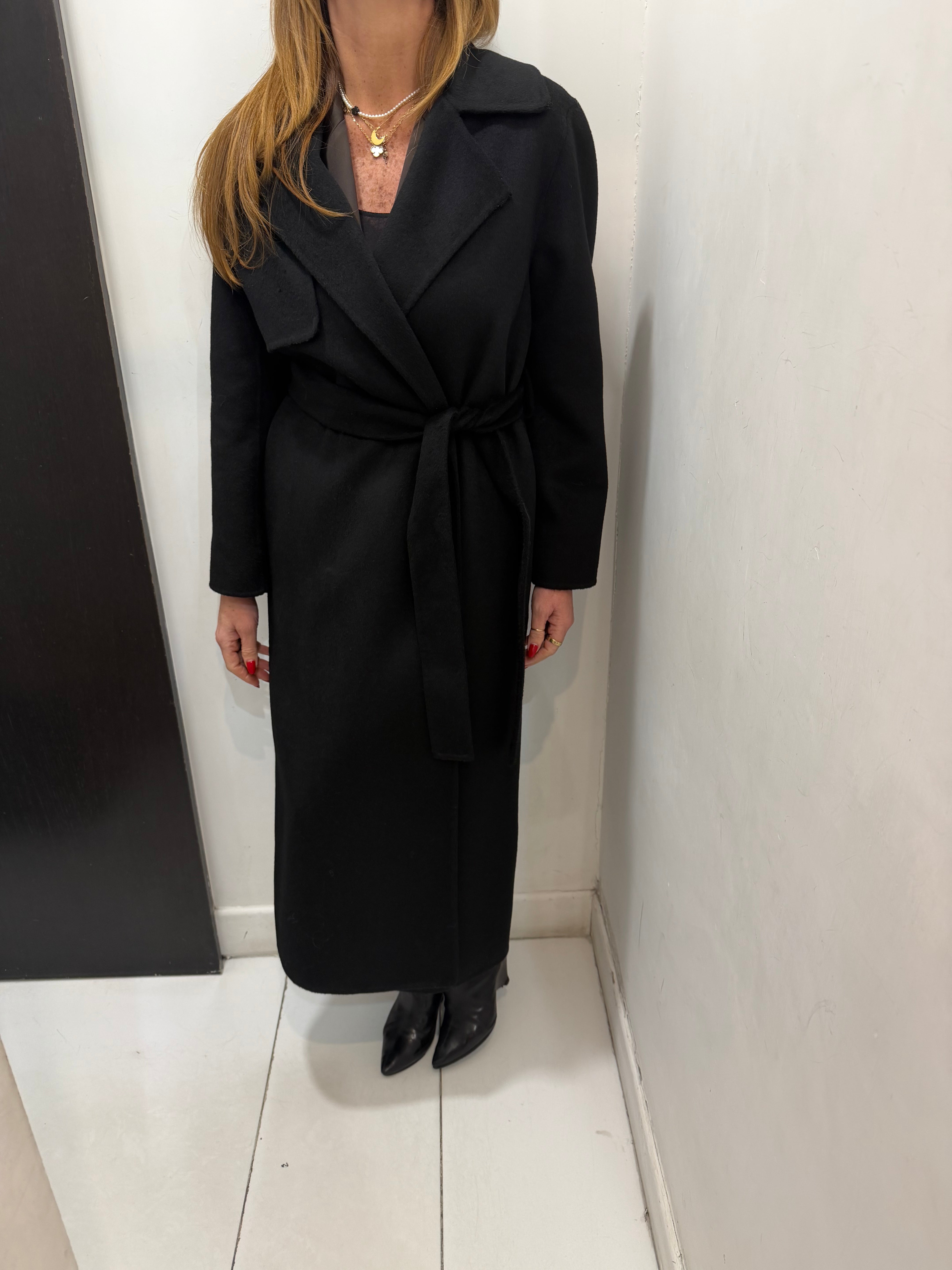 Cappotto lungo con cintura  Hanita