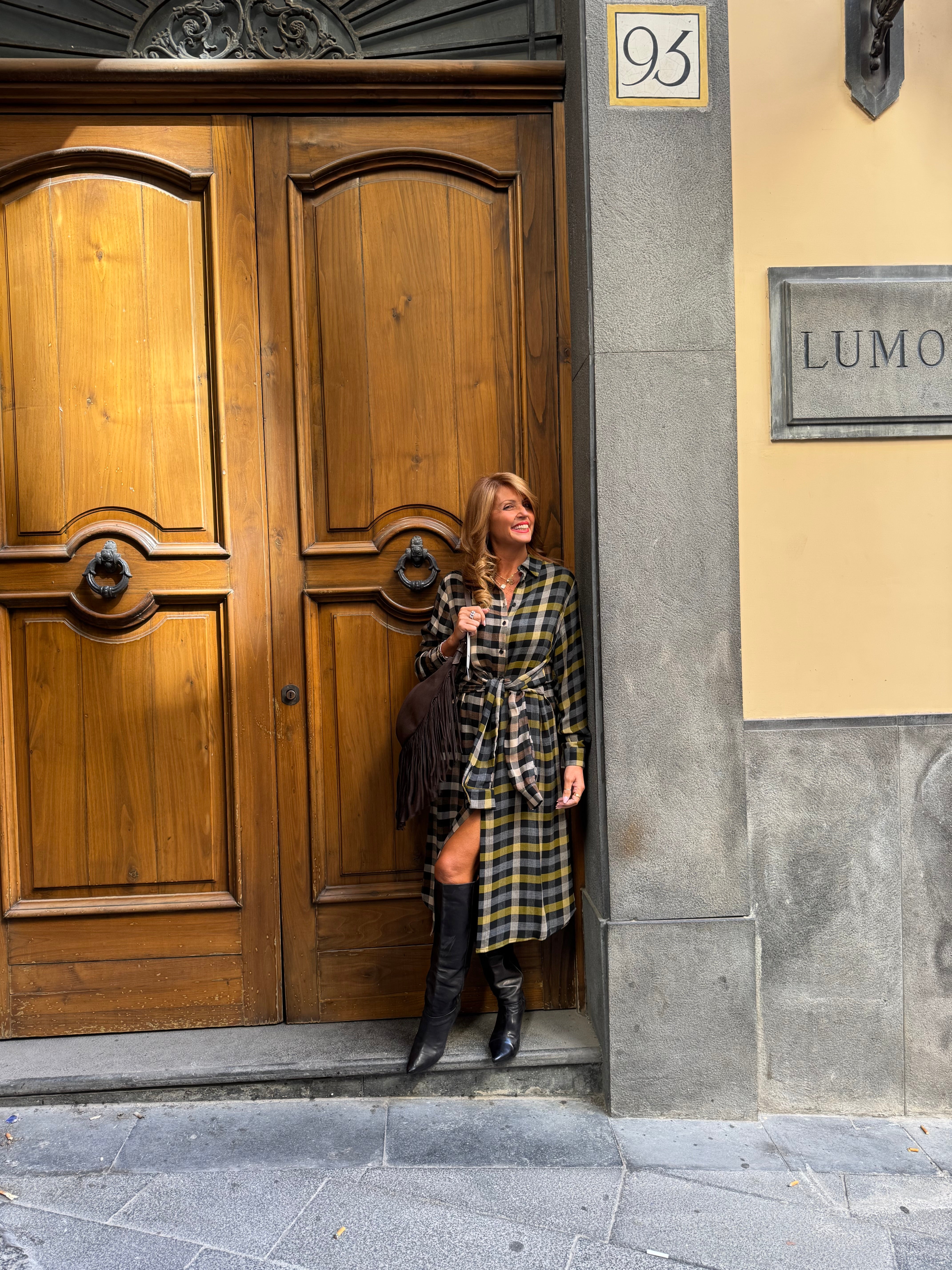 Abito chemisier a quadri Dixie