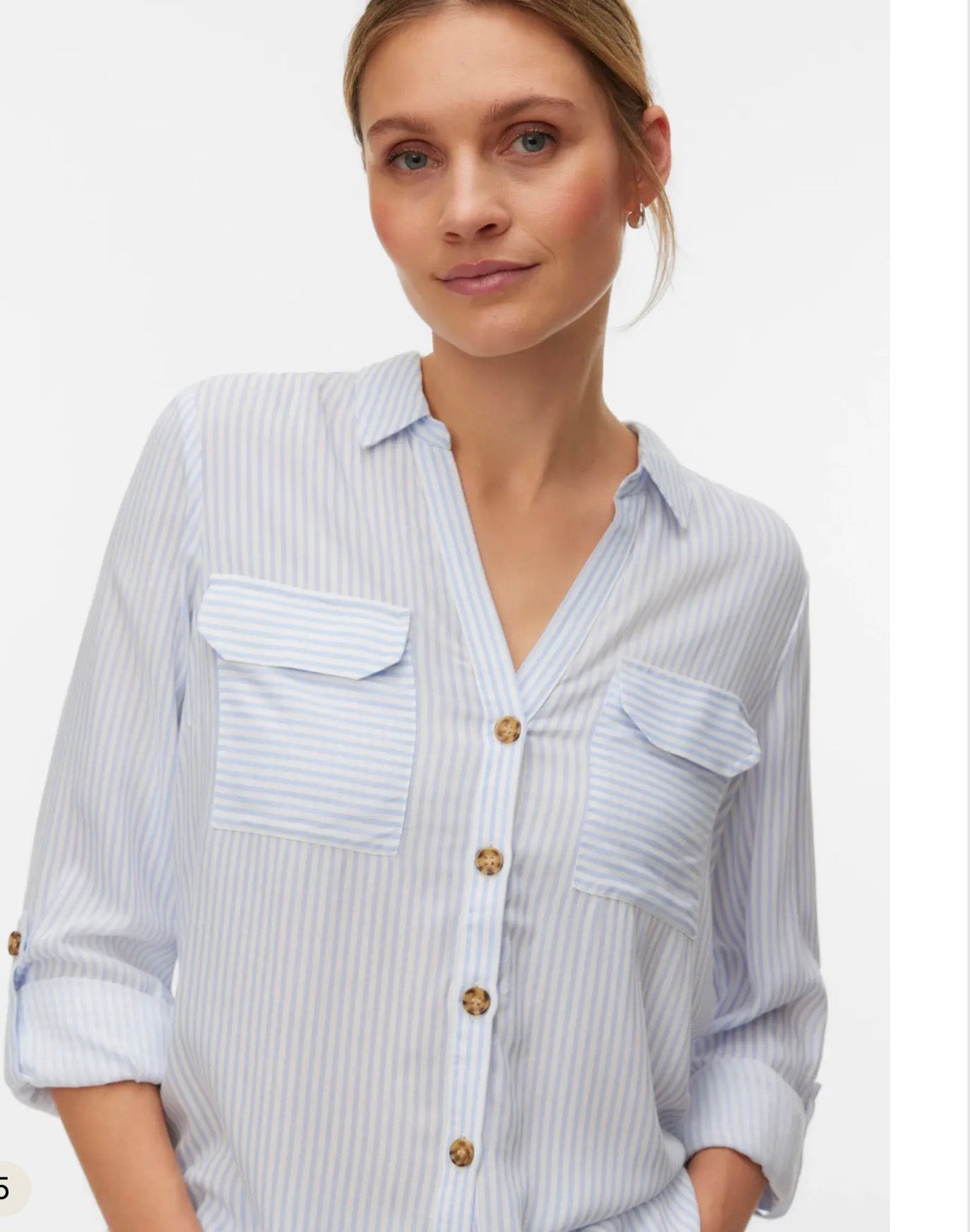 Camicia bumpy con polsini regolabili Vero Moda