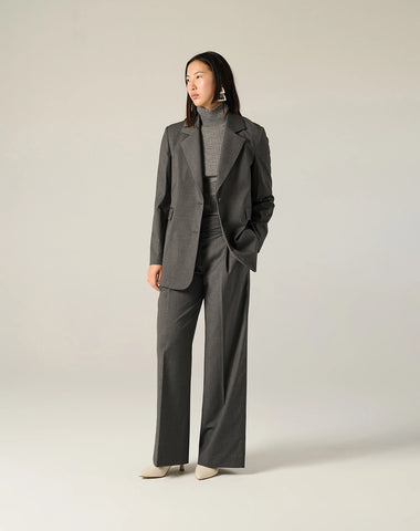 Blazer sartoriale monopetto in misto lana Manila Grace