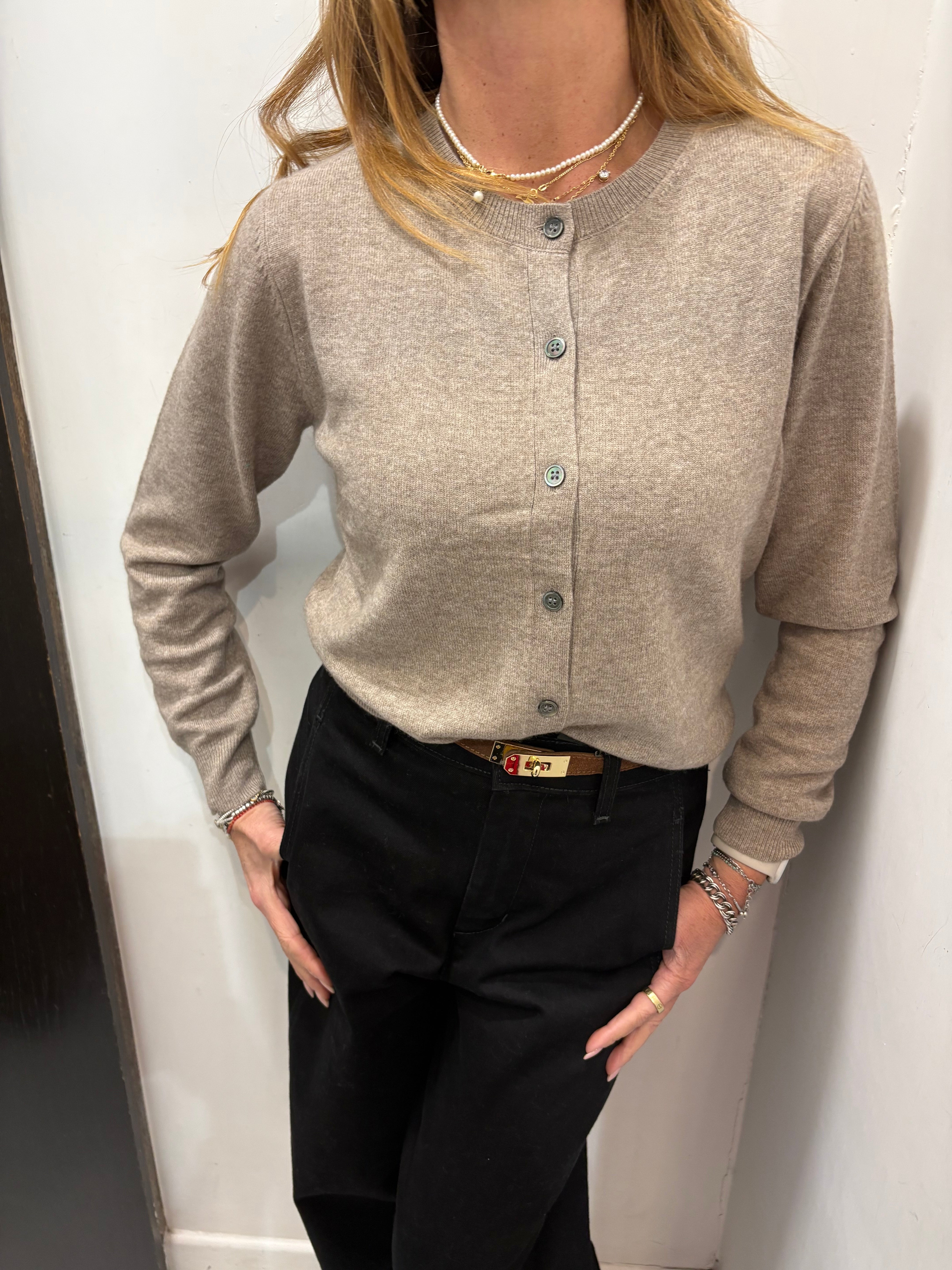 Cardigan in pura lana Emisphere