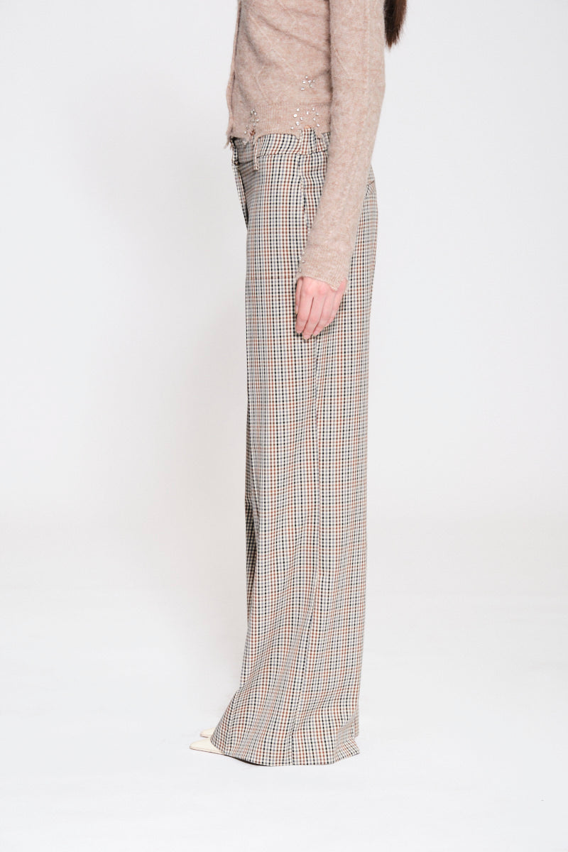 Pantalone a quadri Kaos Jeans