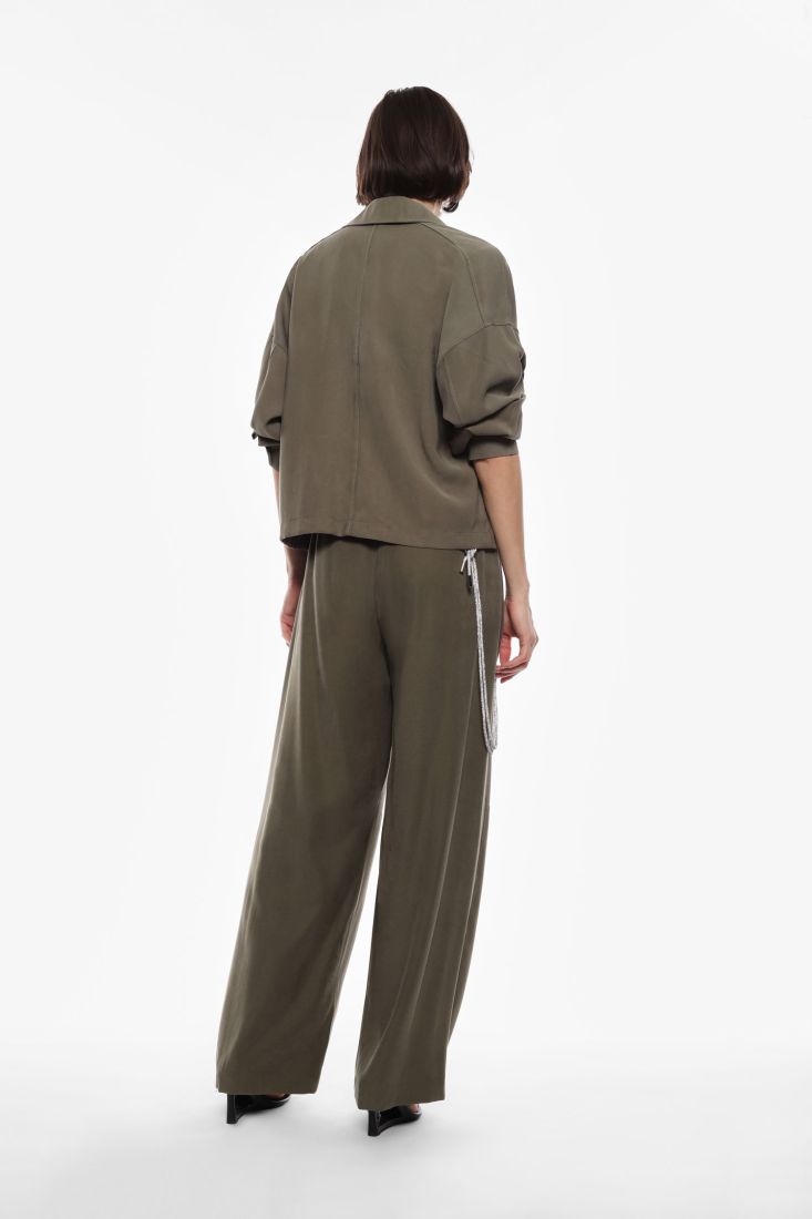 Pantaloni ampi a vita alta Imperial