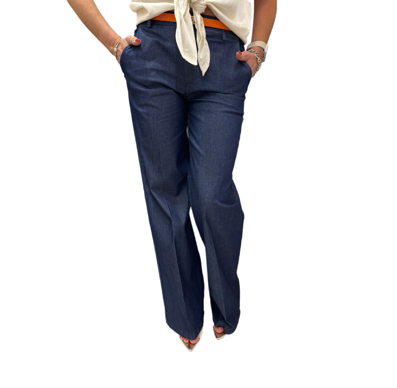 Pantalone denim diritto Portofino Emisphere