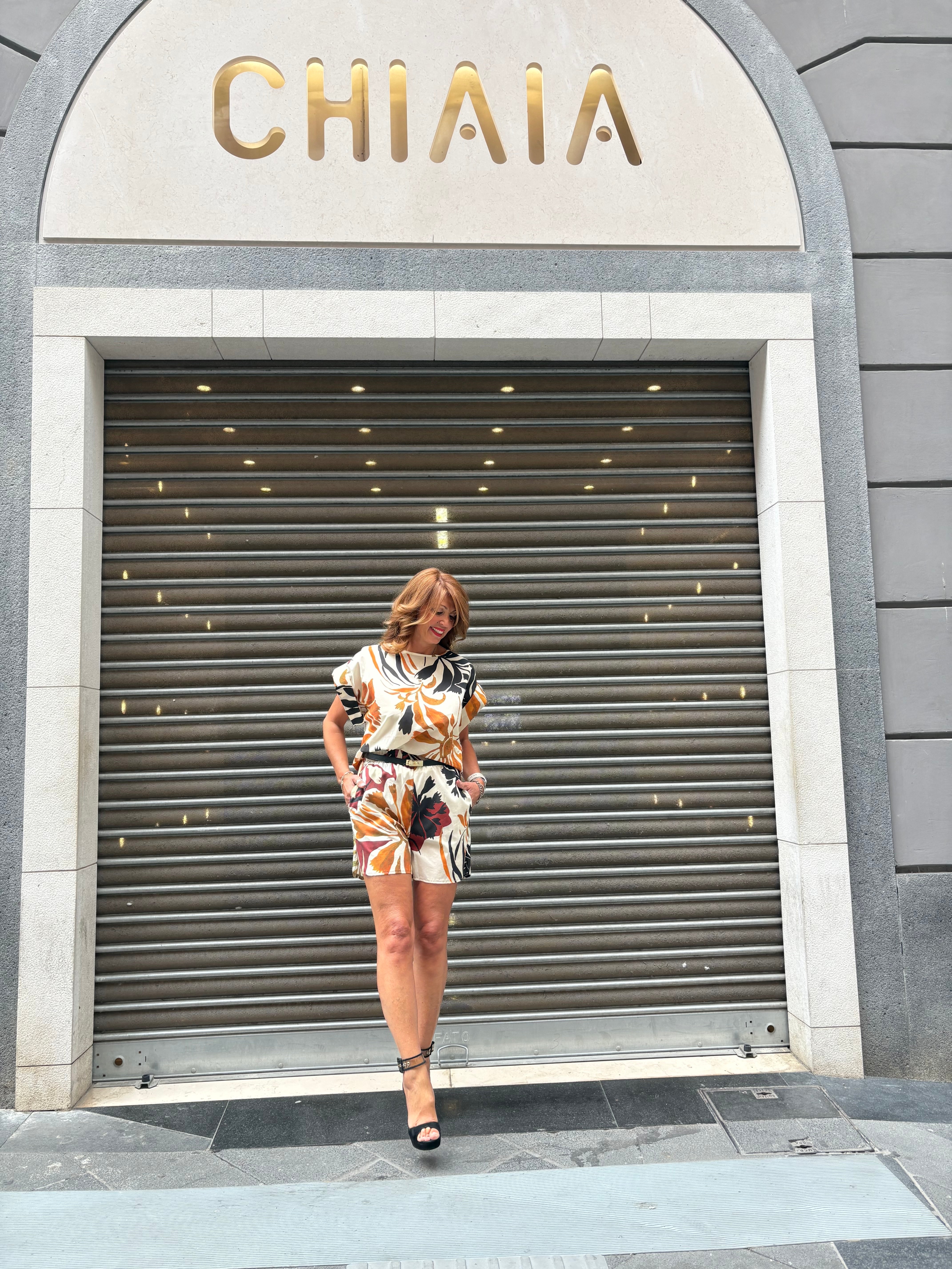 Short stampa tropicale Please