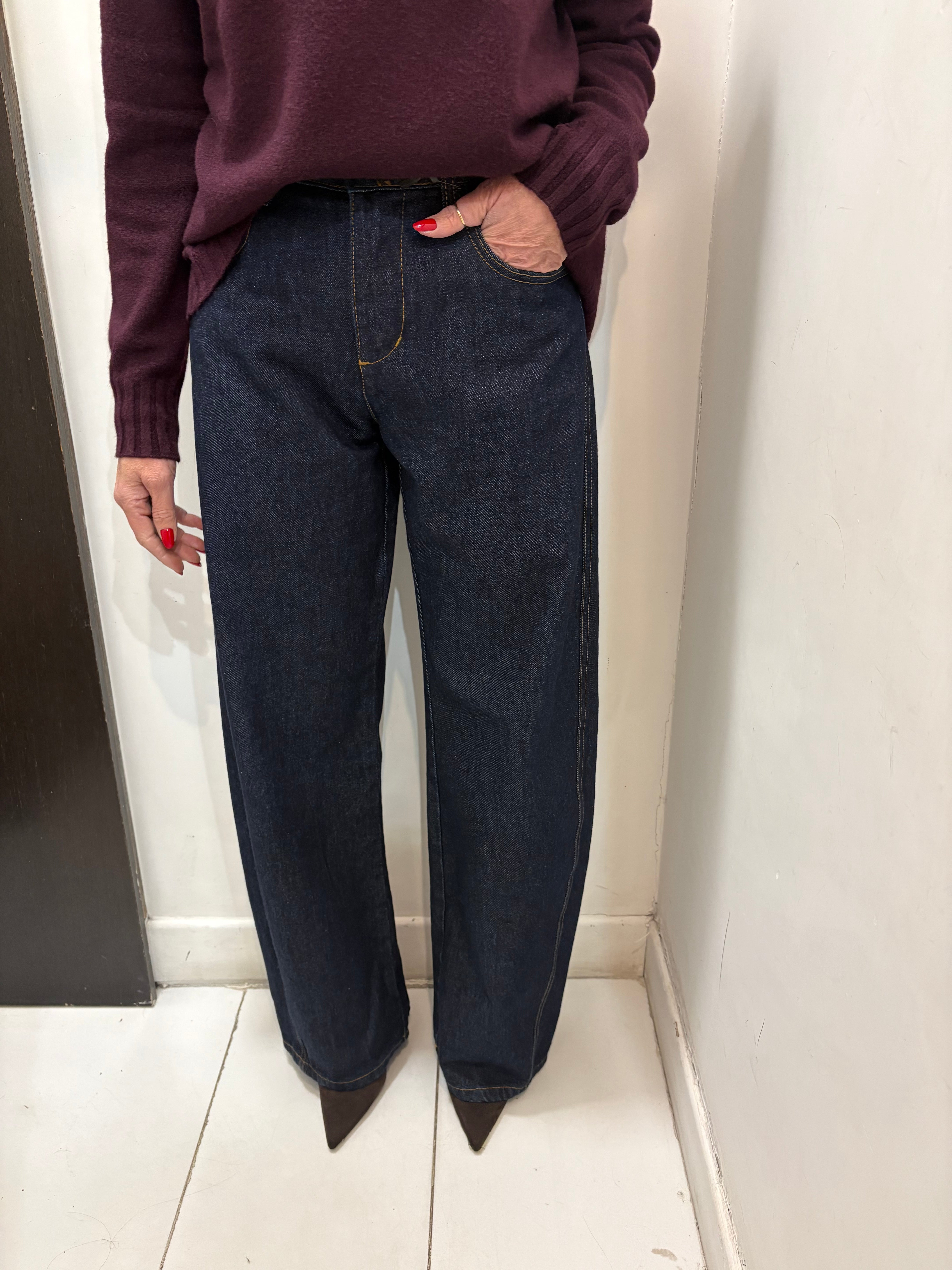 Jeans barrel blue Emisphere