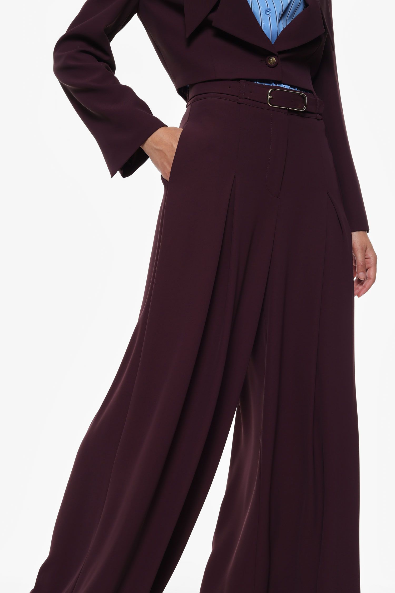 Pantaloni ampi a vita alta Imperial