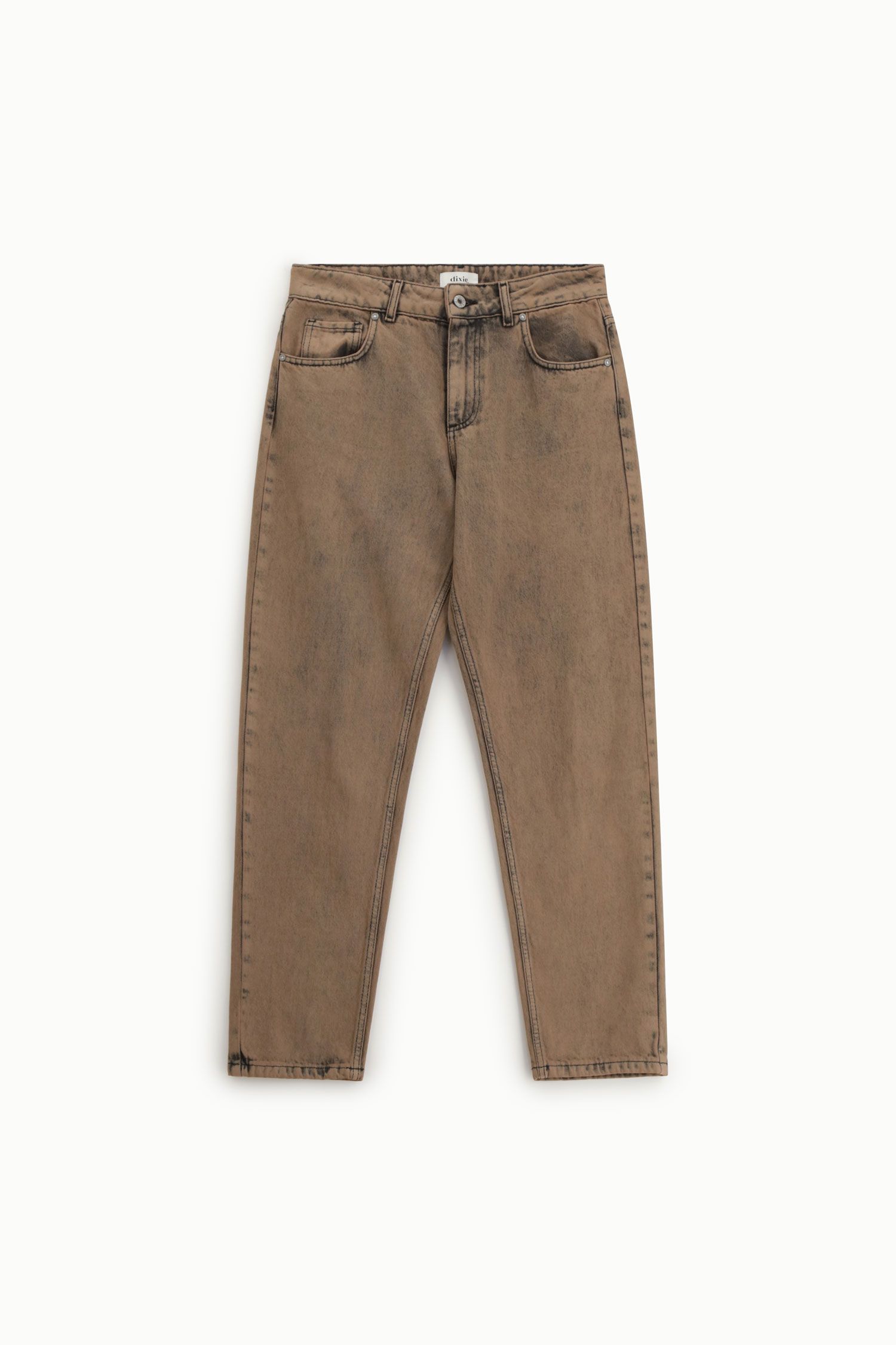 Jeans slim fit a vita alta con lavaggio sfumato Dixie