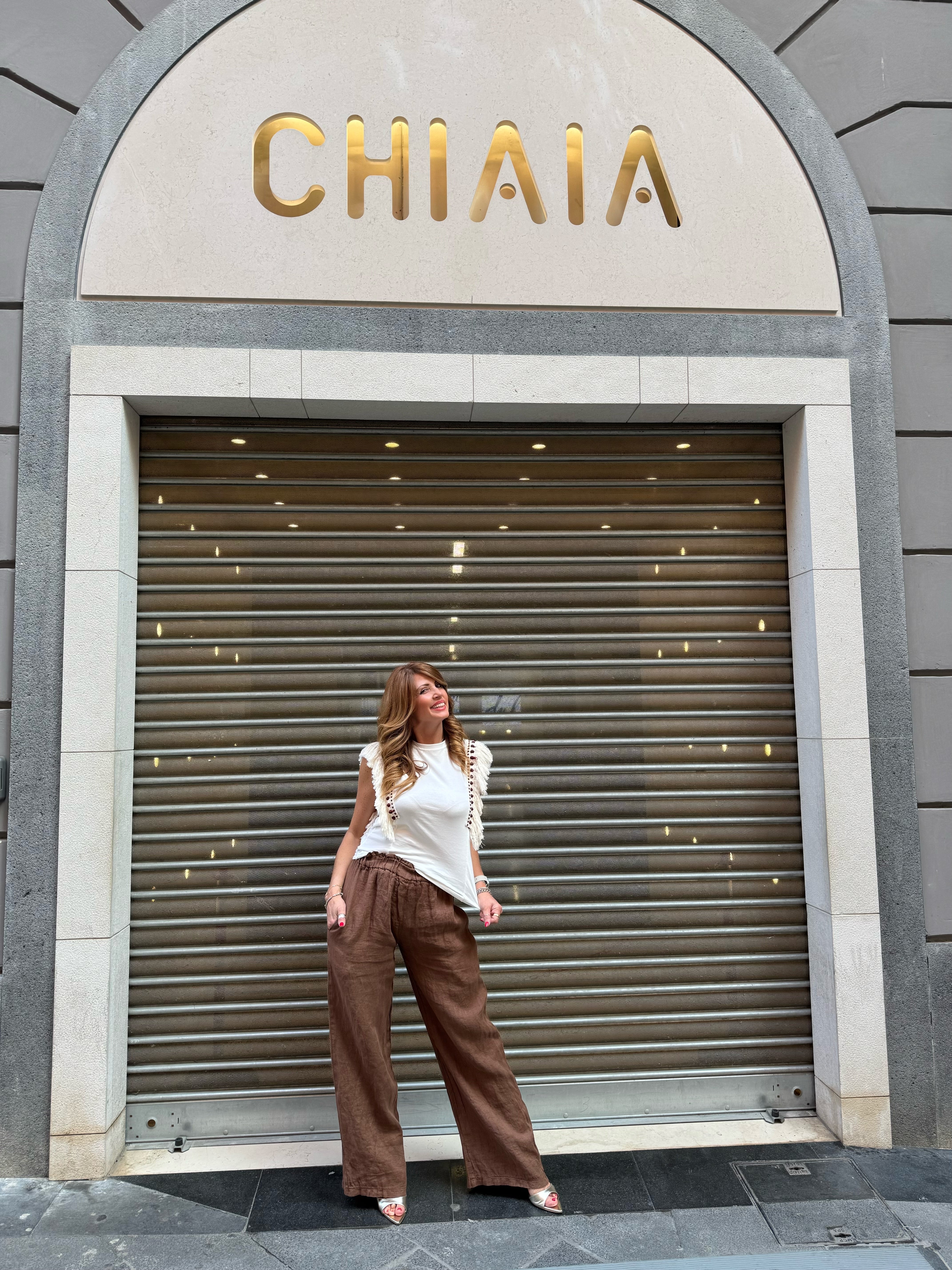 Pantalone in lino Aura Emisphere