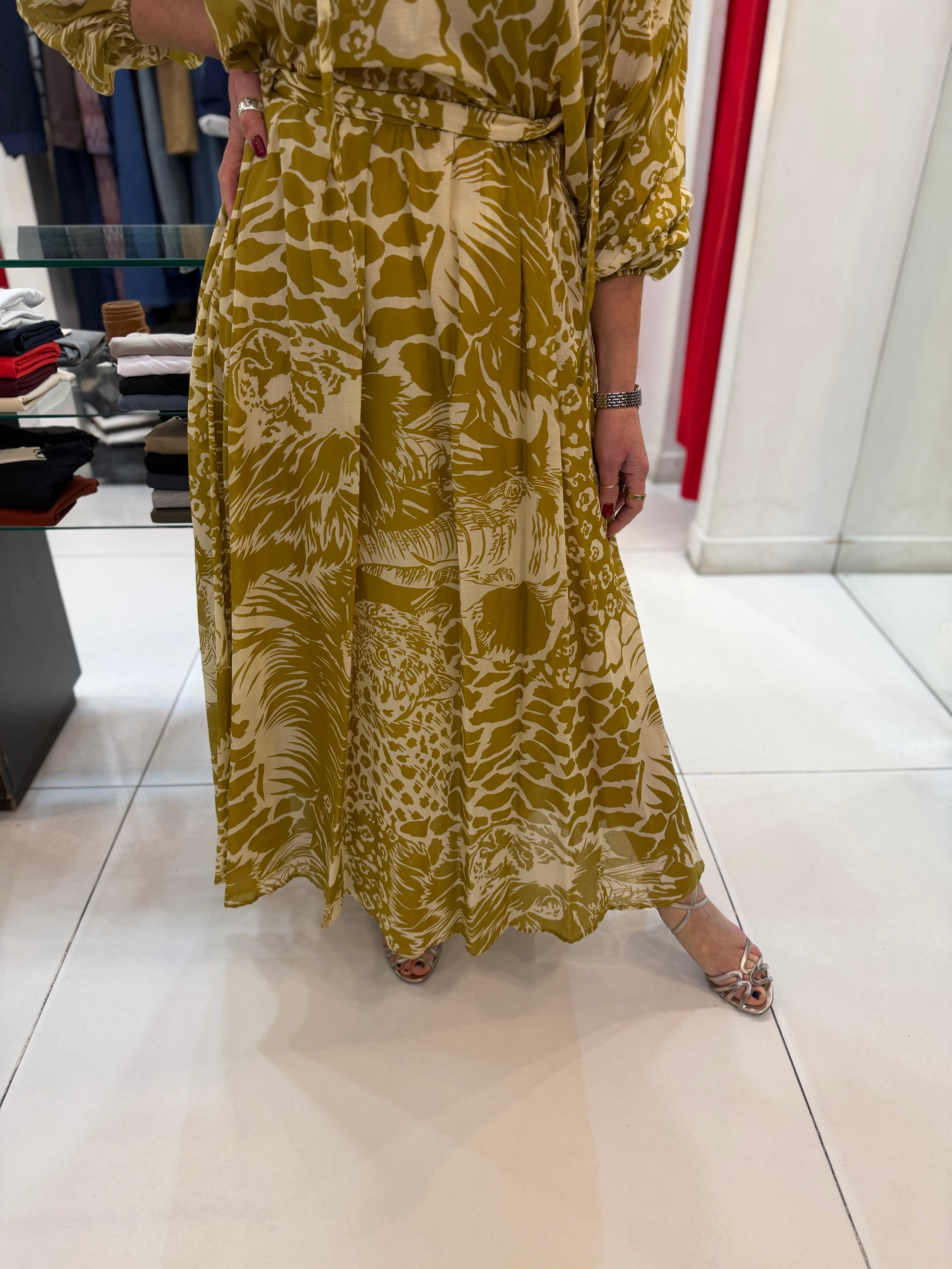 Gonna stampa jungle Kaos Jeans