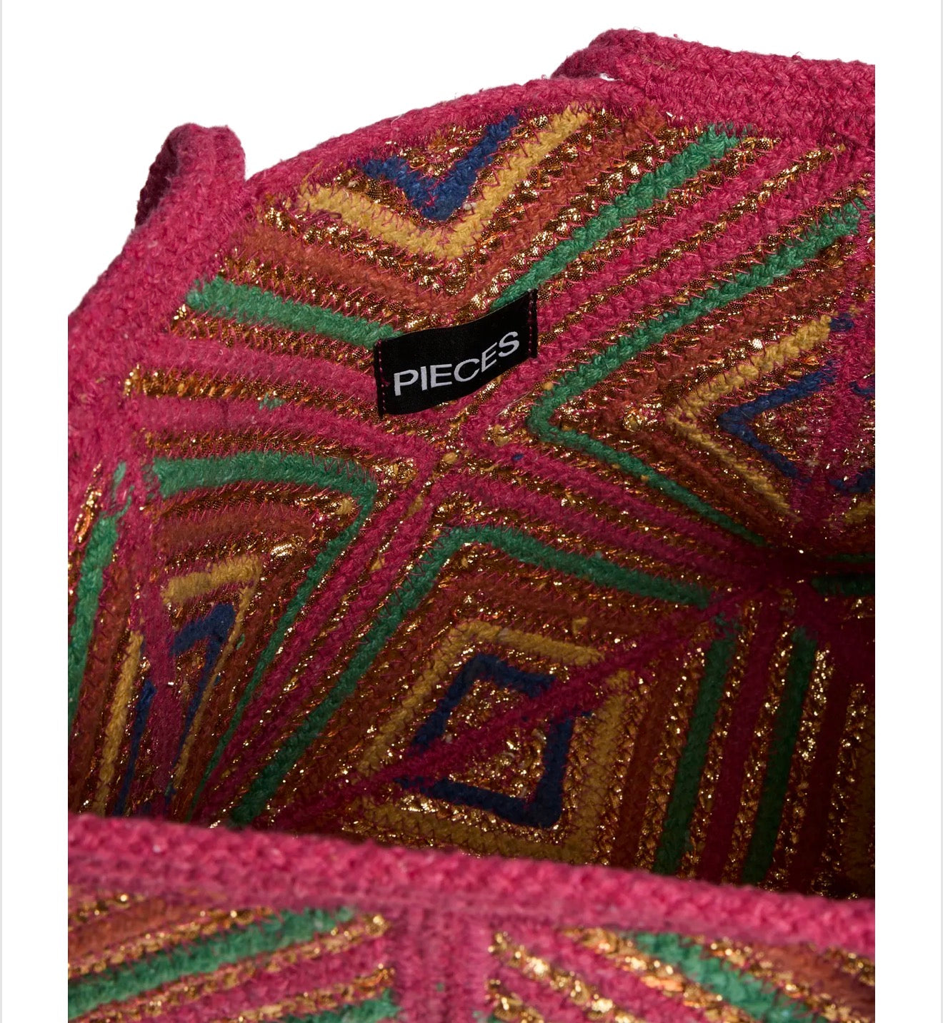 Borsa tote multicolor Pieces