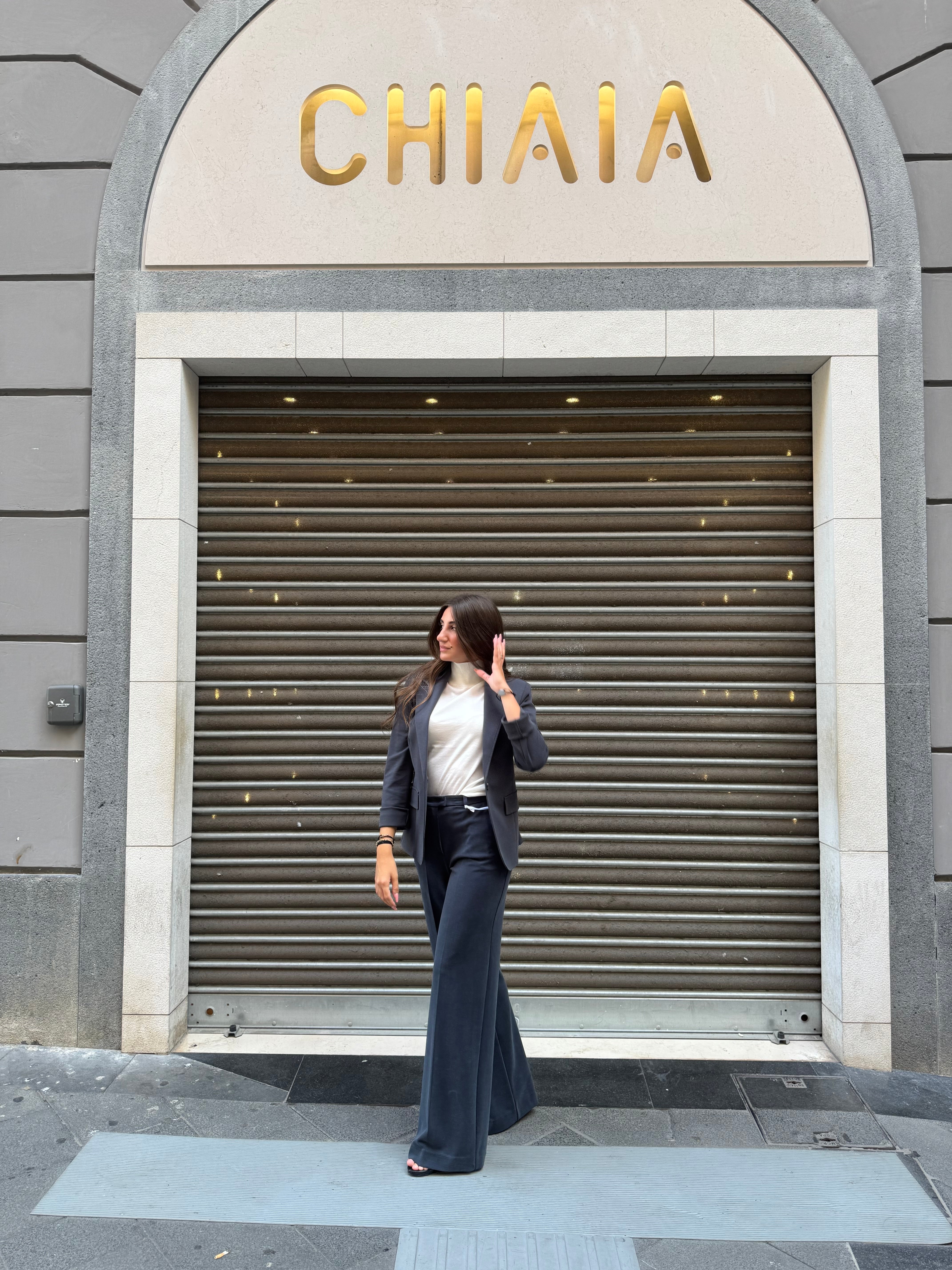 Dolcevita Manica Corta in Maglia Fine Kaos Donna