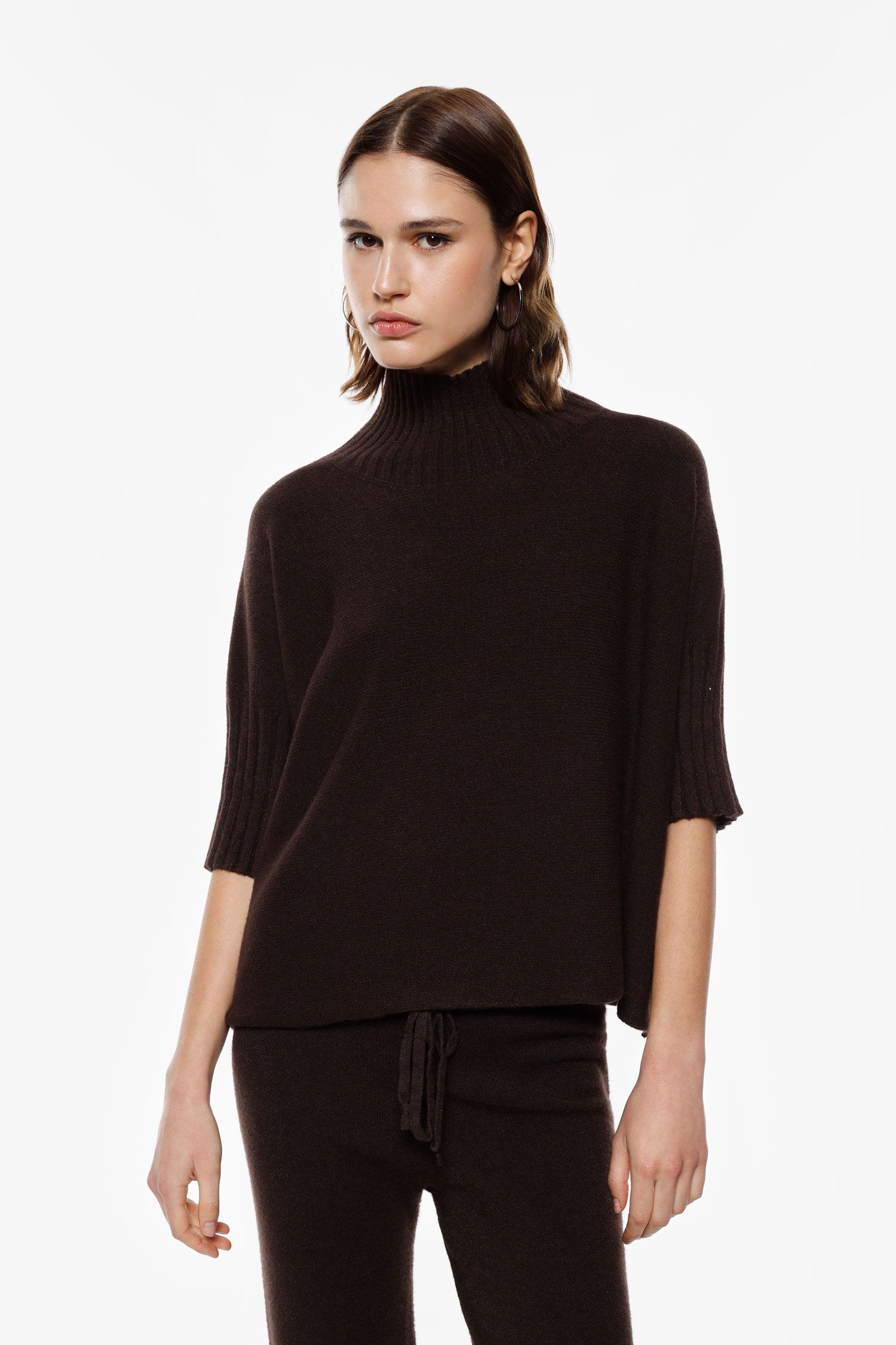 Maglione turtleneck maniche a mezzo braccio Imperial
