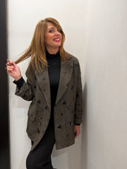 Giacca spigata con paillettes Emisphere