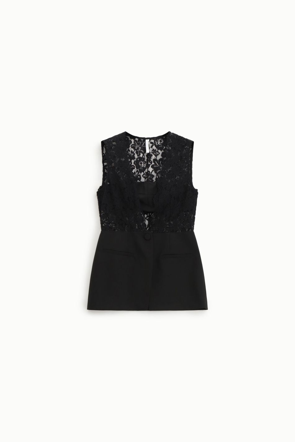 Gilet con dettagli in pizzo e chiusura a bottone Imperial