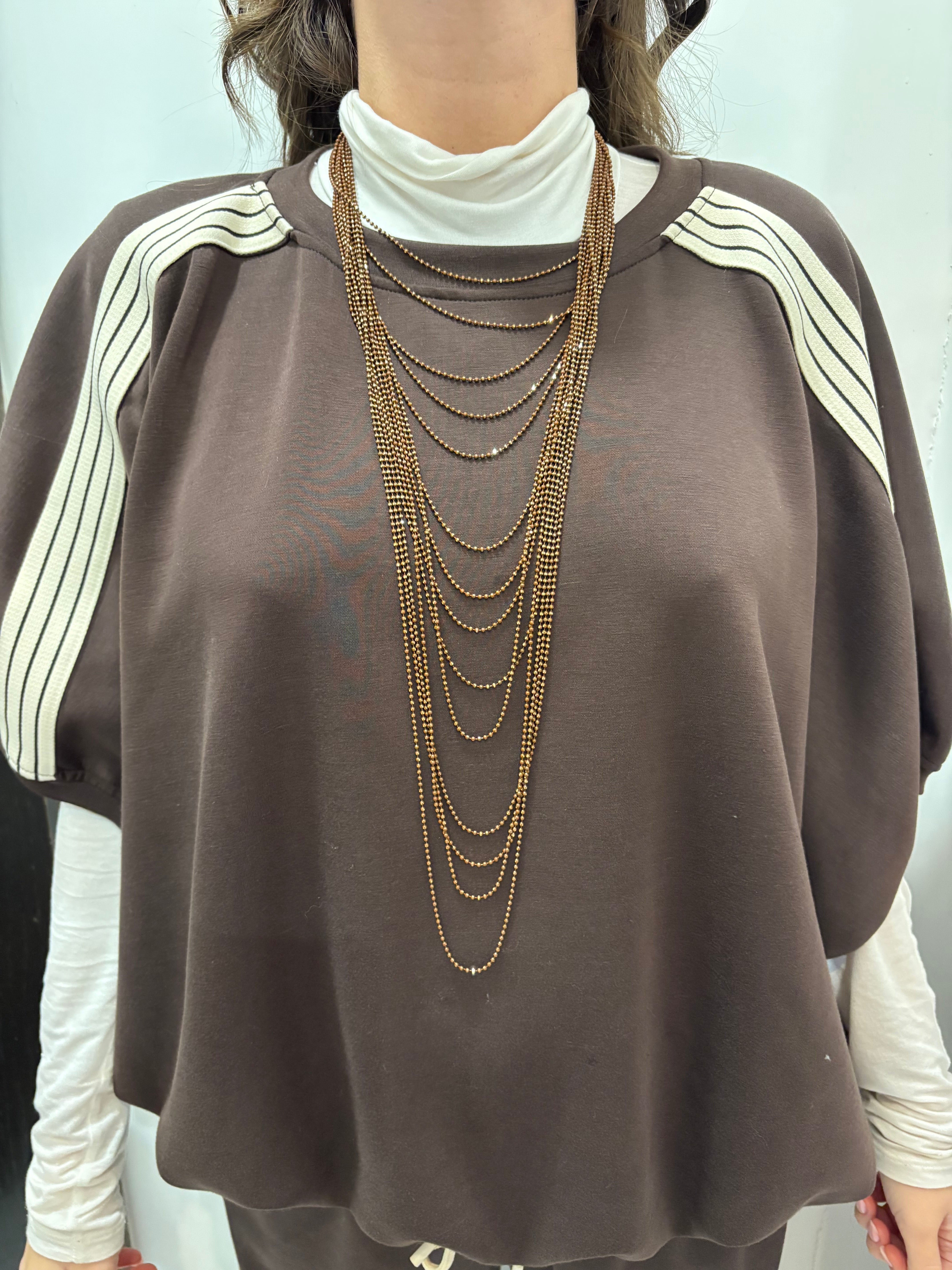 Collana lunga multistrato Emisphere