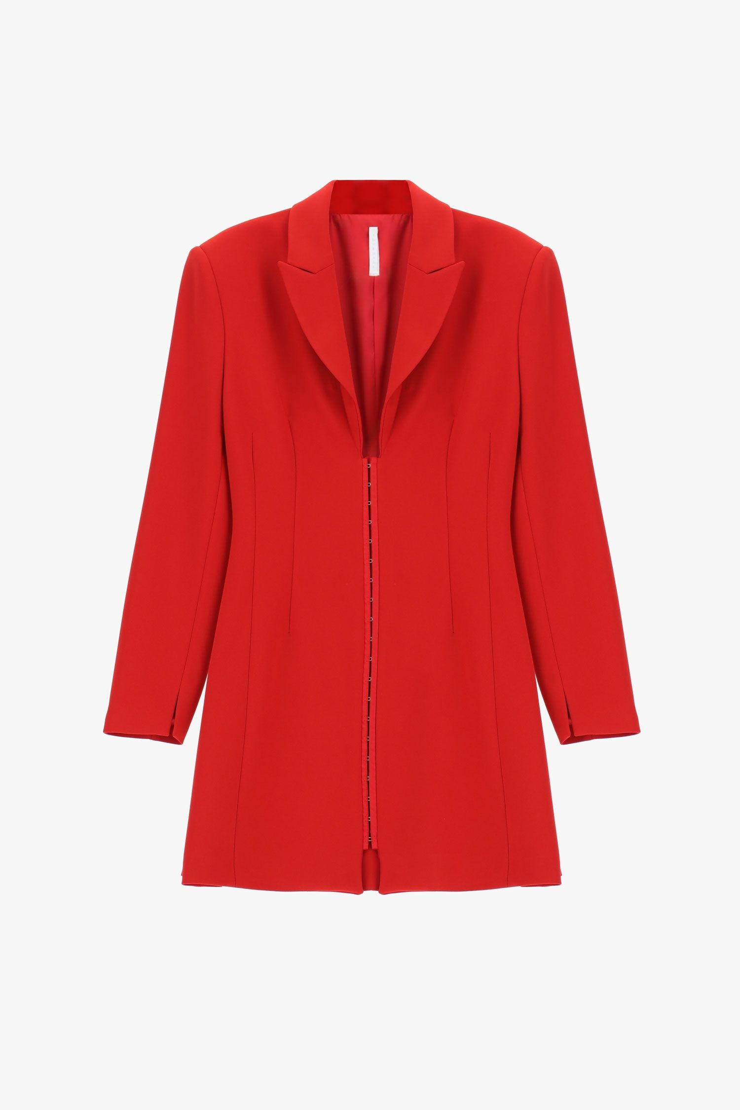 Abito corto con revers e chiusura centrale Imperial